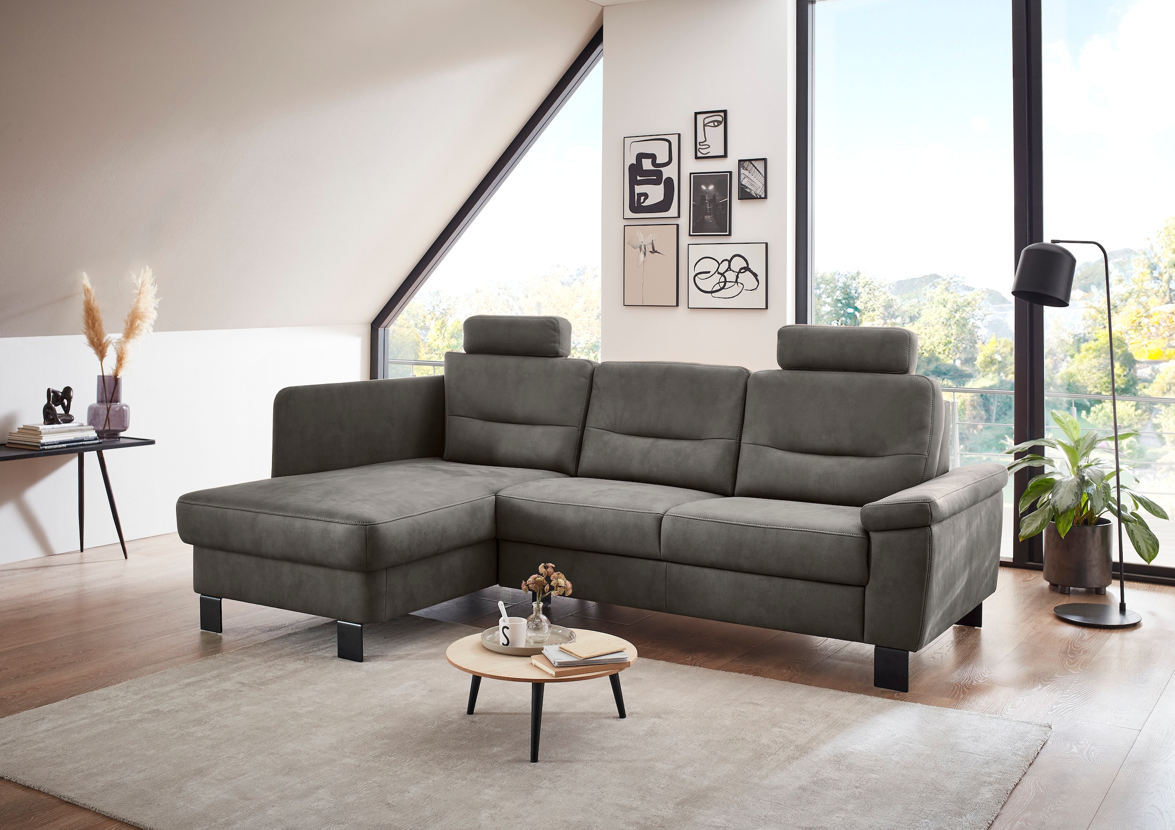 Die PlanBar Ecksofa "PP-PF23172 L-Form, Breite 244 cm" Eckgarnitur mit beso günstig online kaufen