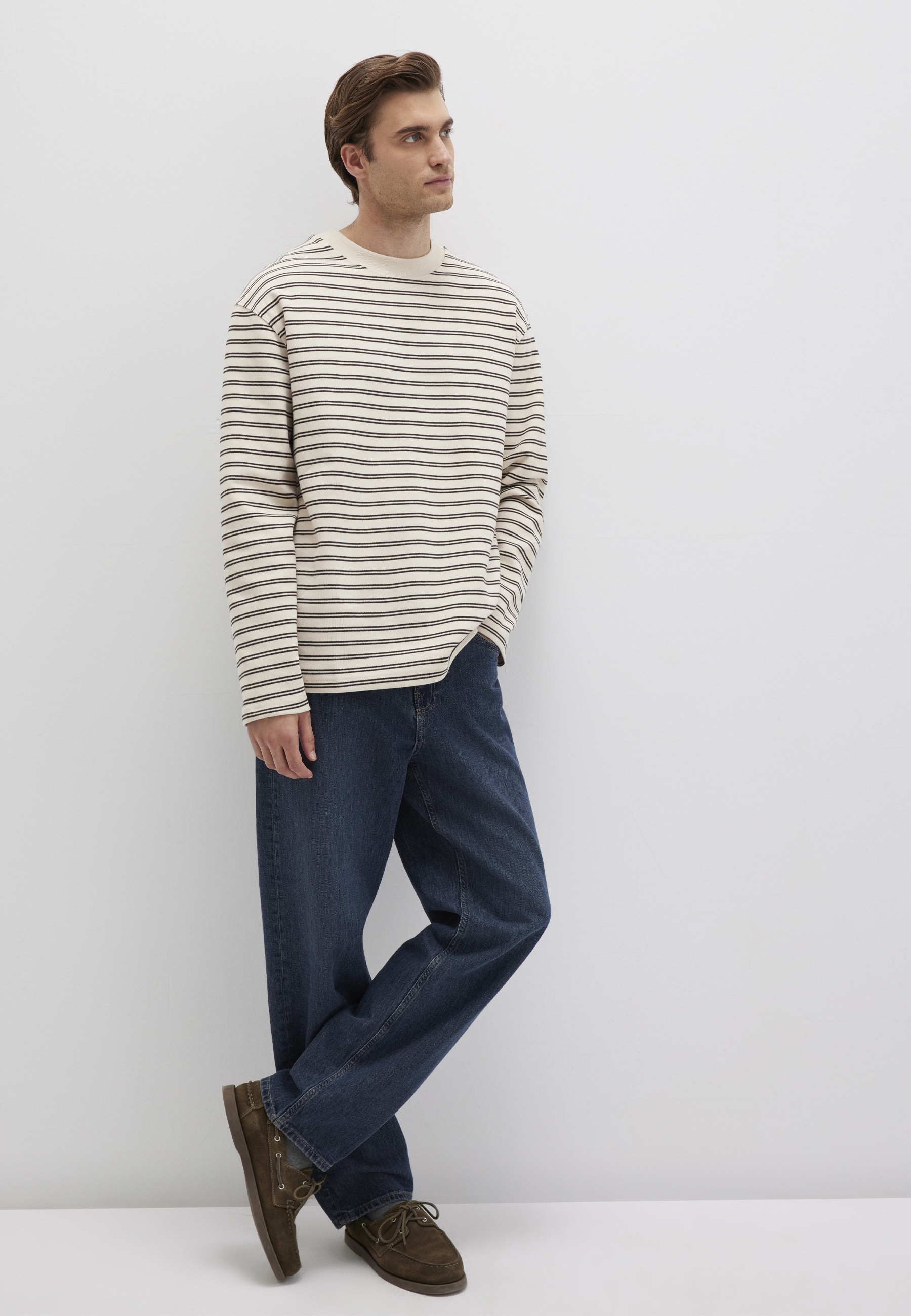 Mavi Longpullover »STRIPE SWEATSHIRT«, Premium Crew Neck mit Streifen