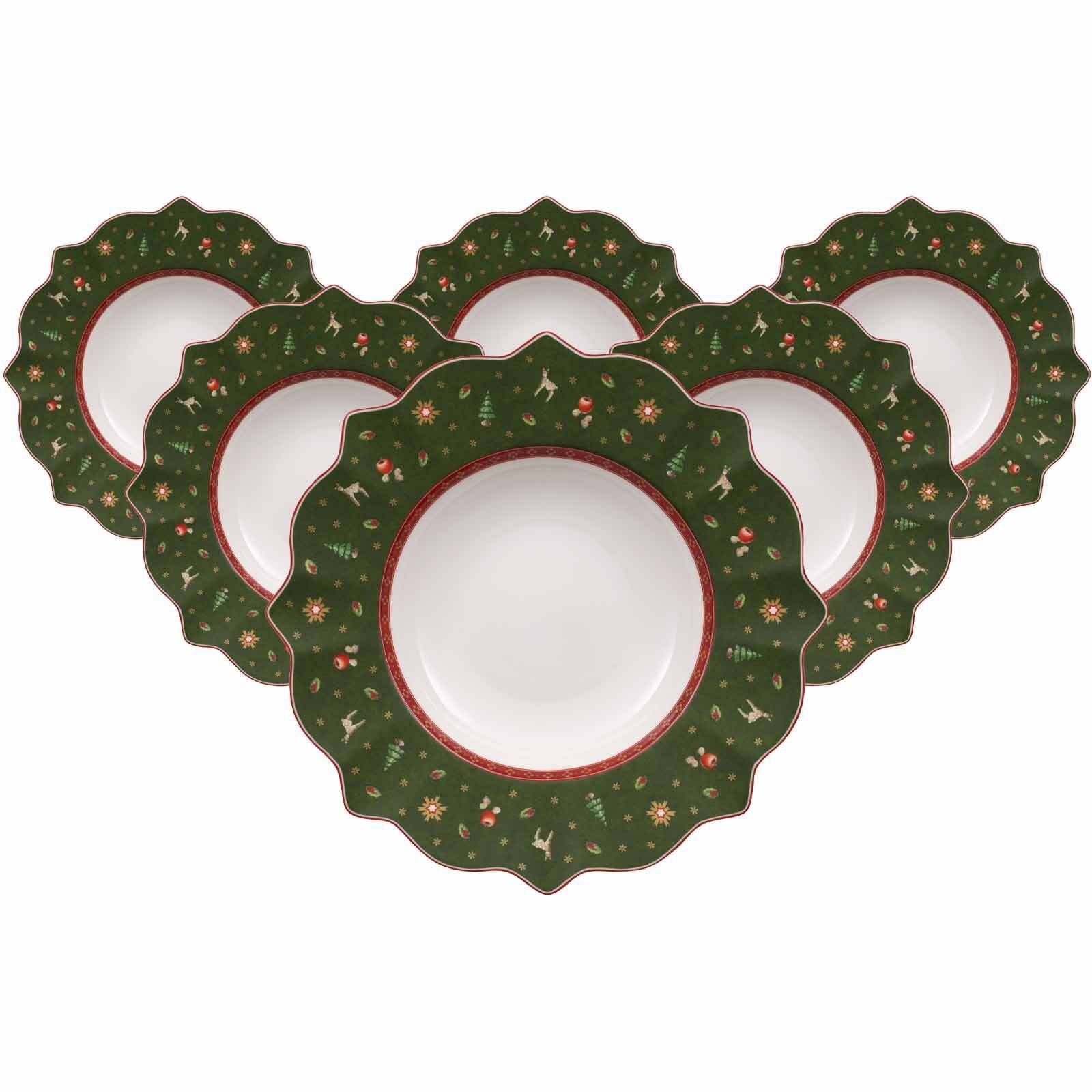 Villeroy & Boch Suppenteller "Suppenteller Toys Delight ø 26 cm 6er Set grün"