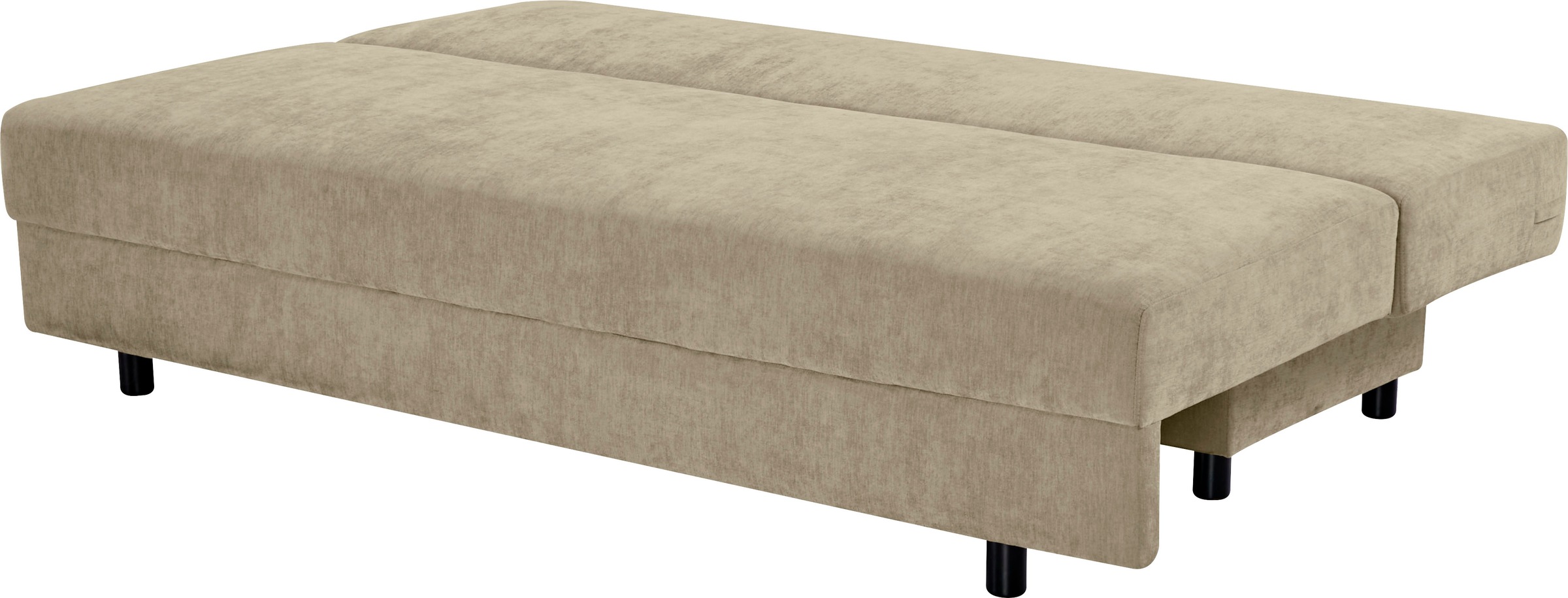 OTTO home Schlafsofa »ONNIKO, Breite: 192 cm, Liegefläche 121x192 cm, Feinstruktur-Bezug« mit Bettfunktion & Bettkasten
