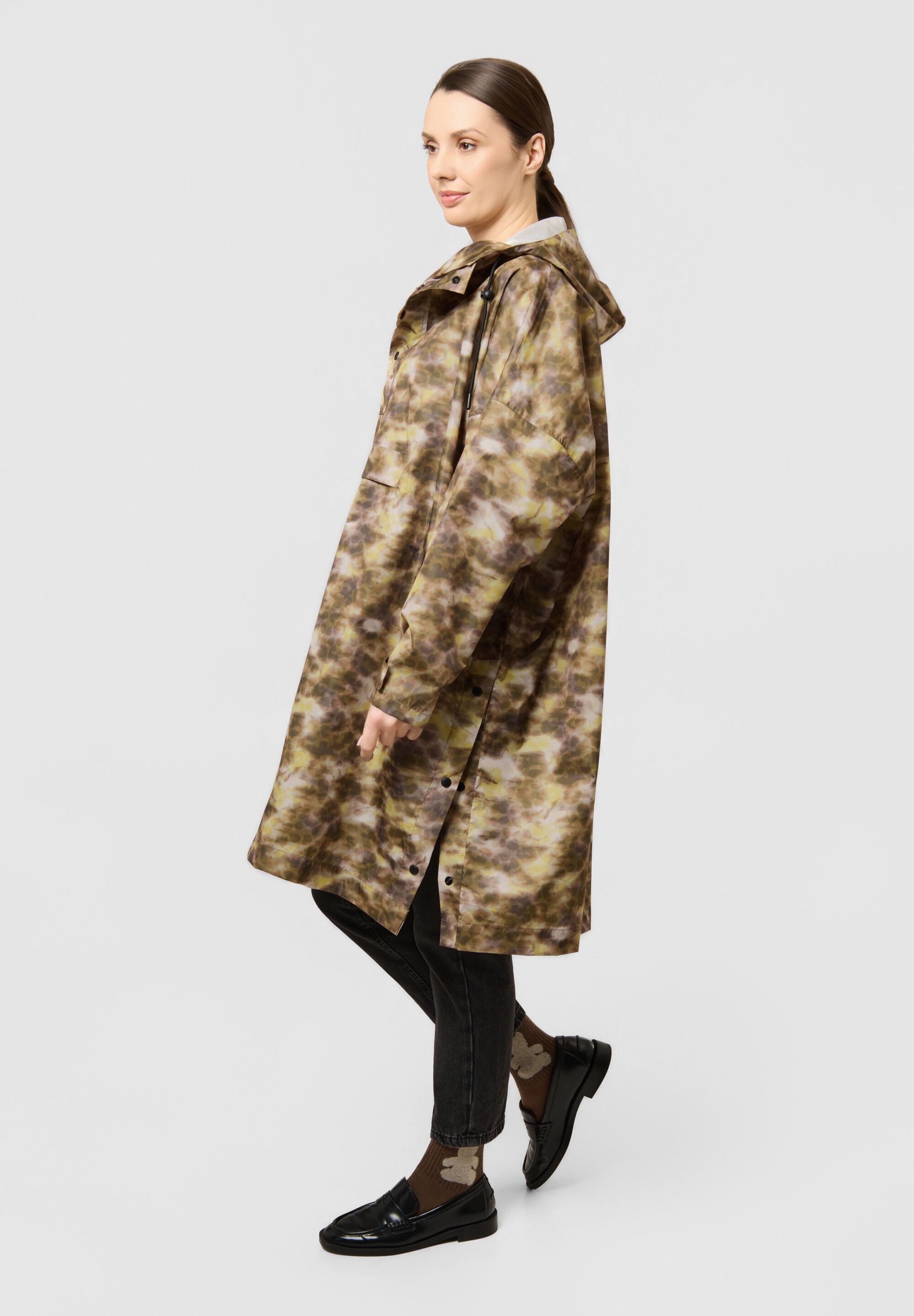 Codello Regenjacke »Codello Poncho« mit Kapuze mit Animal-Print