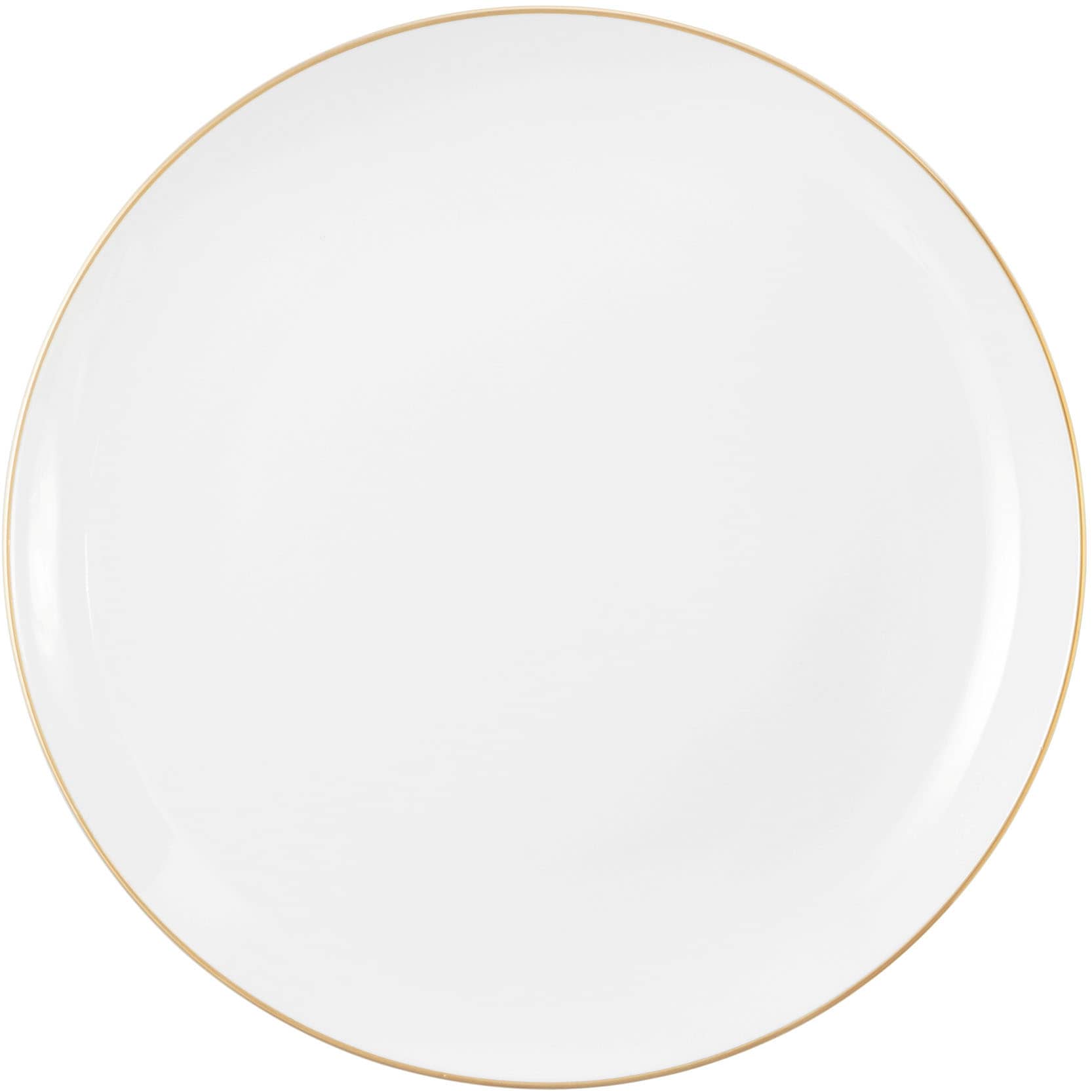 Seltmann Weiden Kaffeeservice »Geschirr-Set, Service Liberty Goldrand«, (Set, 18 tlg., 6x Kaffeeobertasse, 6x Kombi-Untertasse groß, 6x Frühstücksteller rund), Teller Set, Tassen, gold, Made in Germany, 18 Teile, für 6 Personen