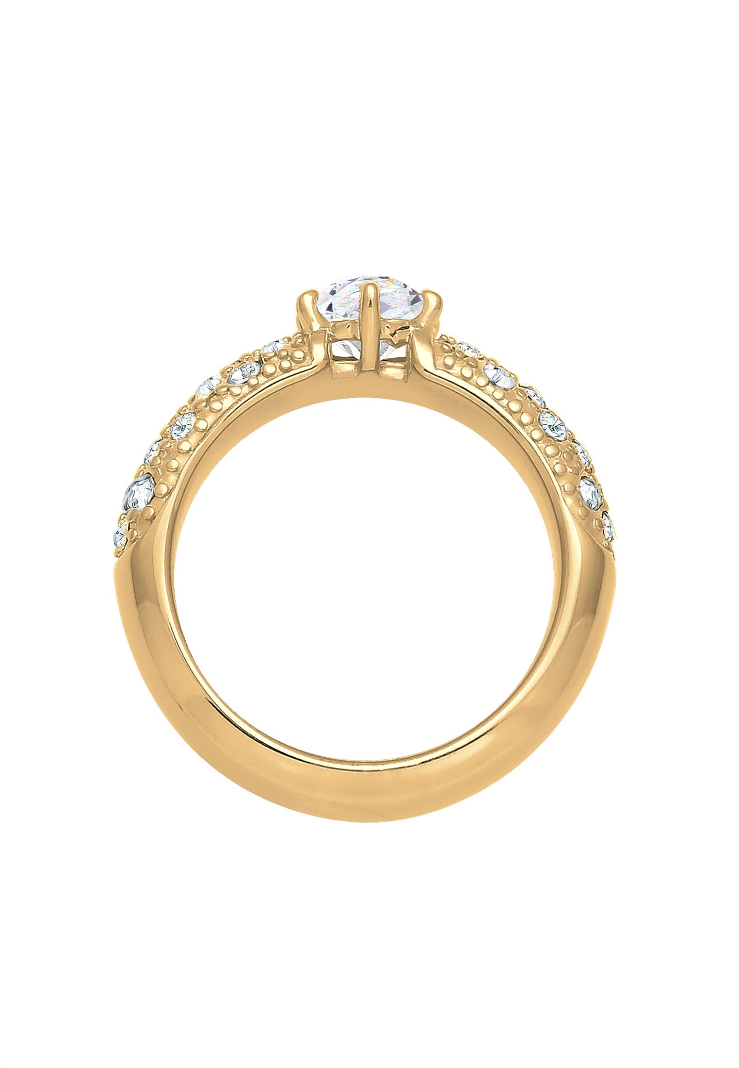 Elli Premium Verlobungsring »Weiß 925 Sterling Silber, mit Kristallen von Swarovski®«