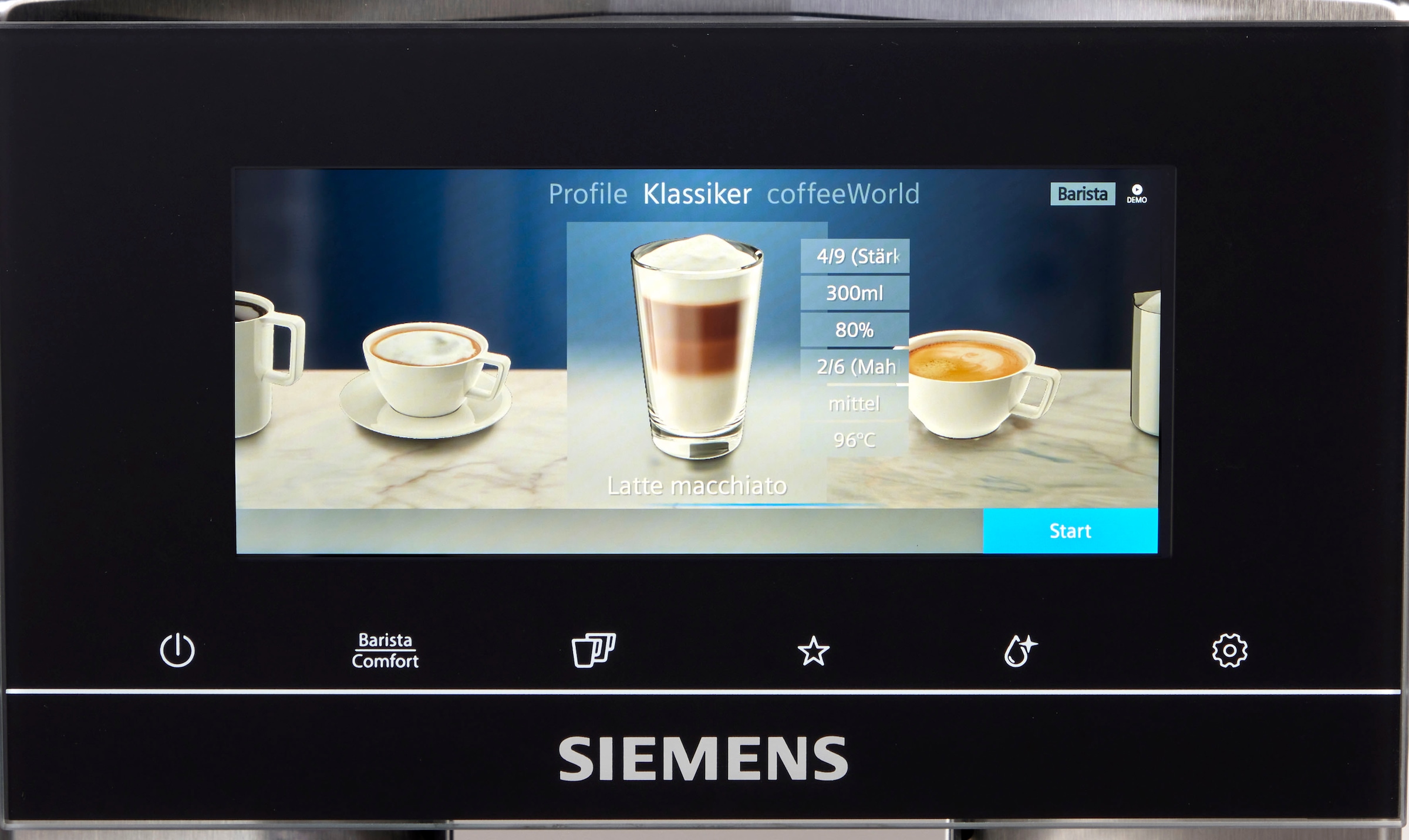 SIEMENS Kaffeevollautomat EQ900 TQ903D43, Home Connect App