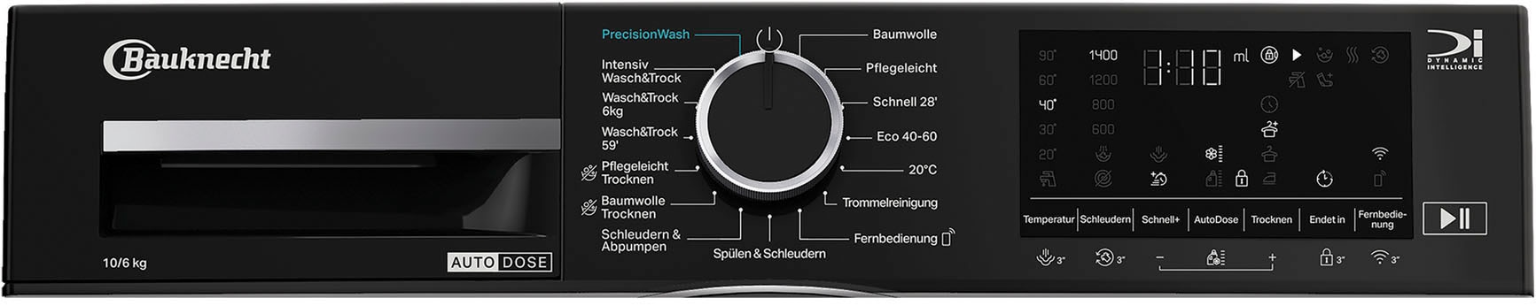 BAUKNECHT Waschtrockner »BWT 106A3C BC« 10 kg /7 kg 76 dB(A) HomeWhiz – Smarte Vernetzung für mehr
Komfort