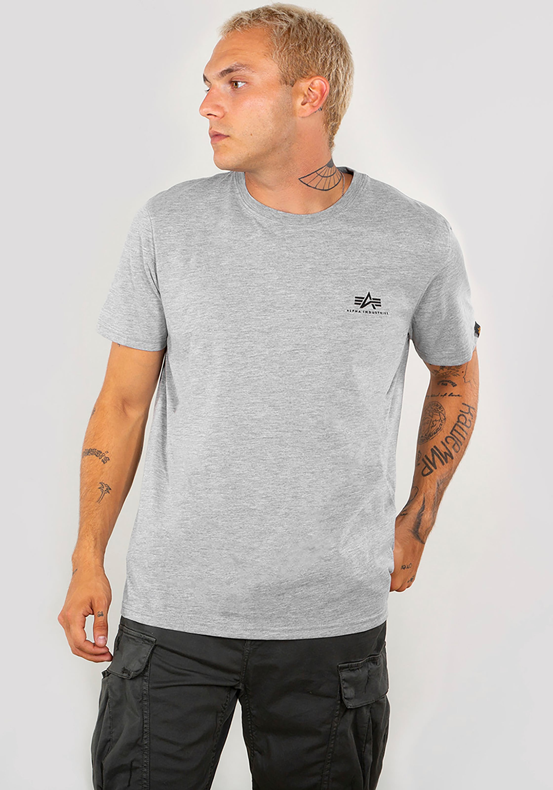 Alpha Industries T-Shirt "Alpha Industries Men - T-Shirts Basic T Small Log günstig online kaufen