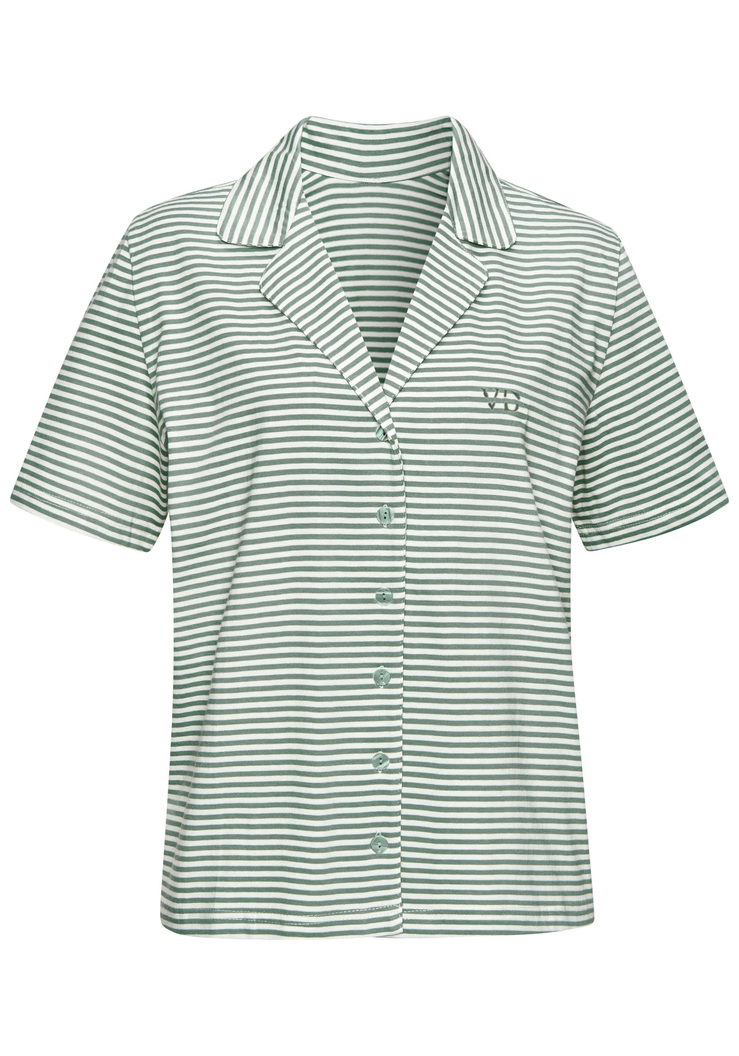 Thumbnail - Vivance Dreams Shorty Set, 2-teilig, 2 tlg. mit feinen garngefärbten Streifen