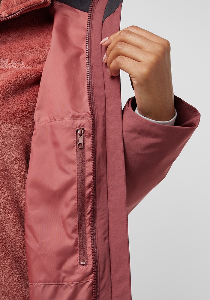 Jack Wolfskin 3-in-1-Funktionsjacke »ROTWAND 3IN1 JKT W«, mit Kapuze