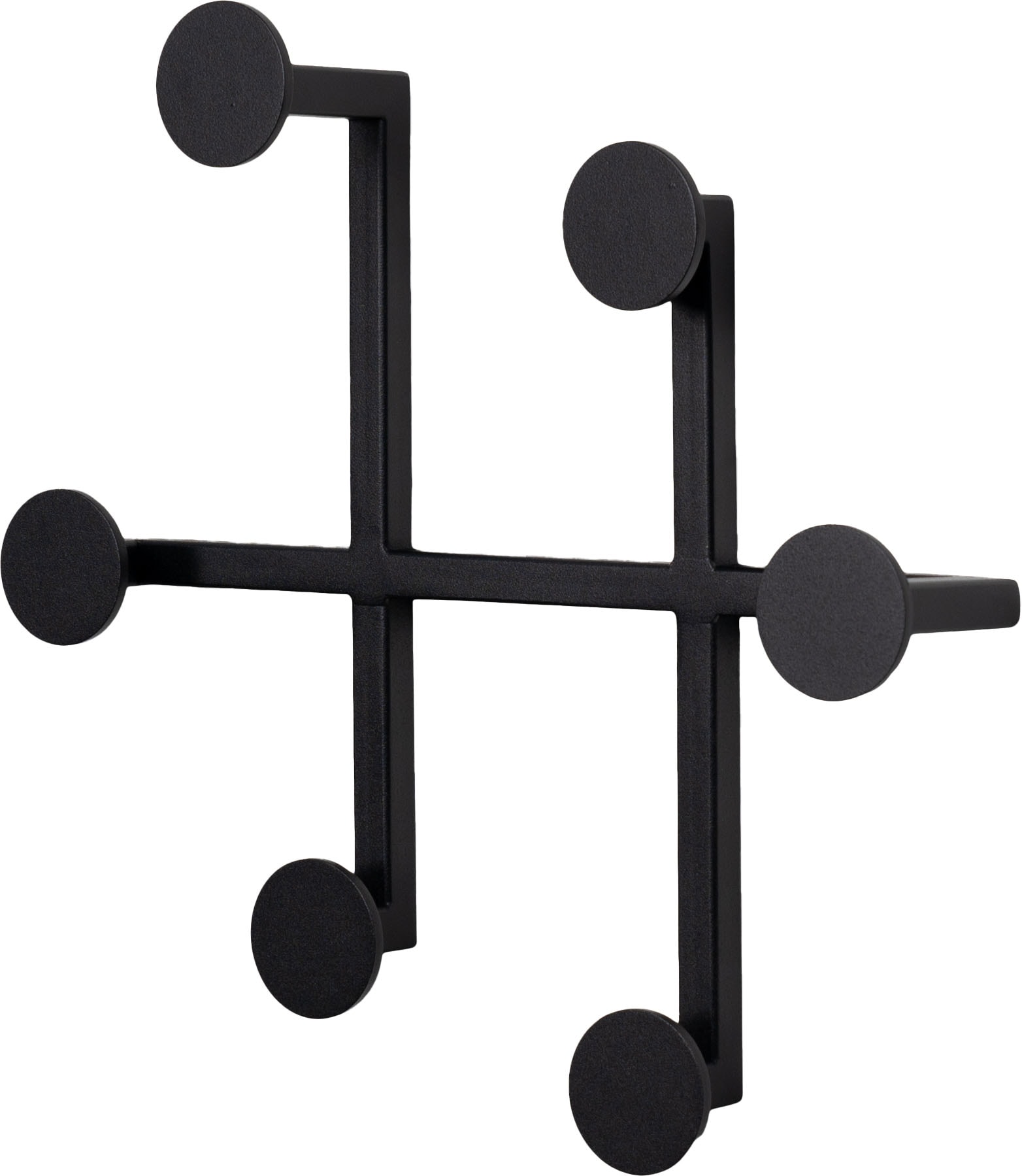 Spinder Design Garderobenhaken »BOTTONI 2«, (1 St.), Wandgarderobe aus Stahl mit 6 Haken