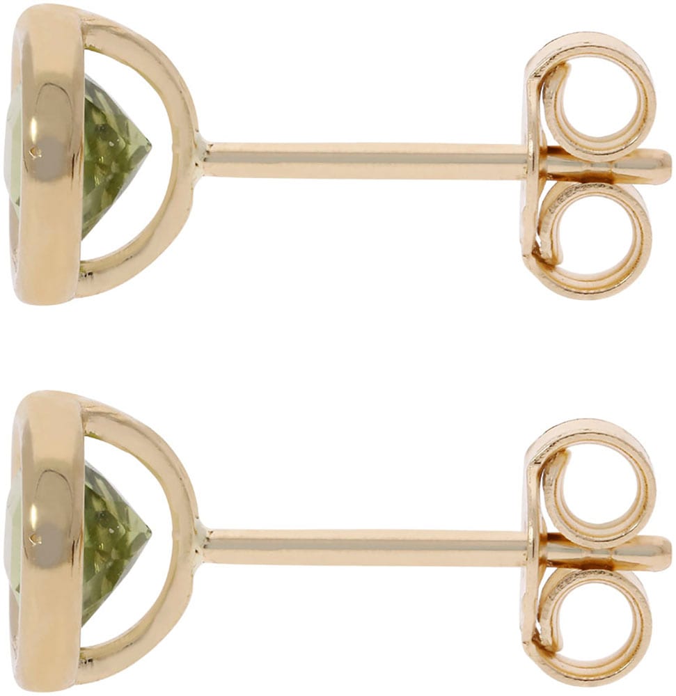 Firetti Paar Ohrstecker »Schmuck Geschenk Gold 585 Ohrschmuck Ohrringe Solitär«, mit Peridot oder Amethyst