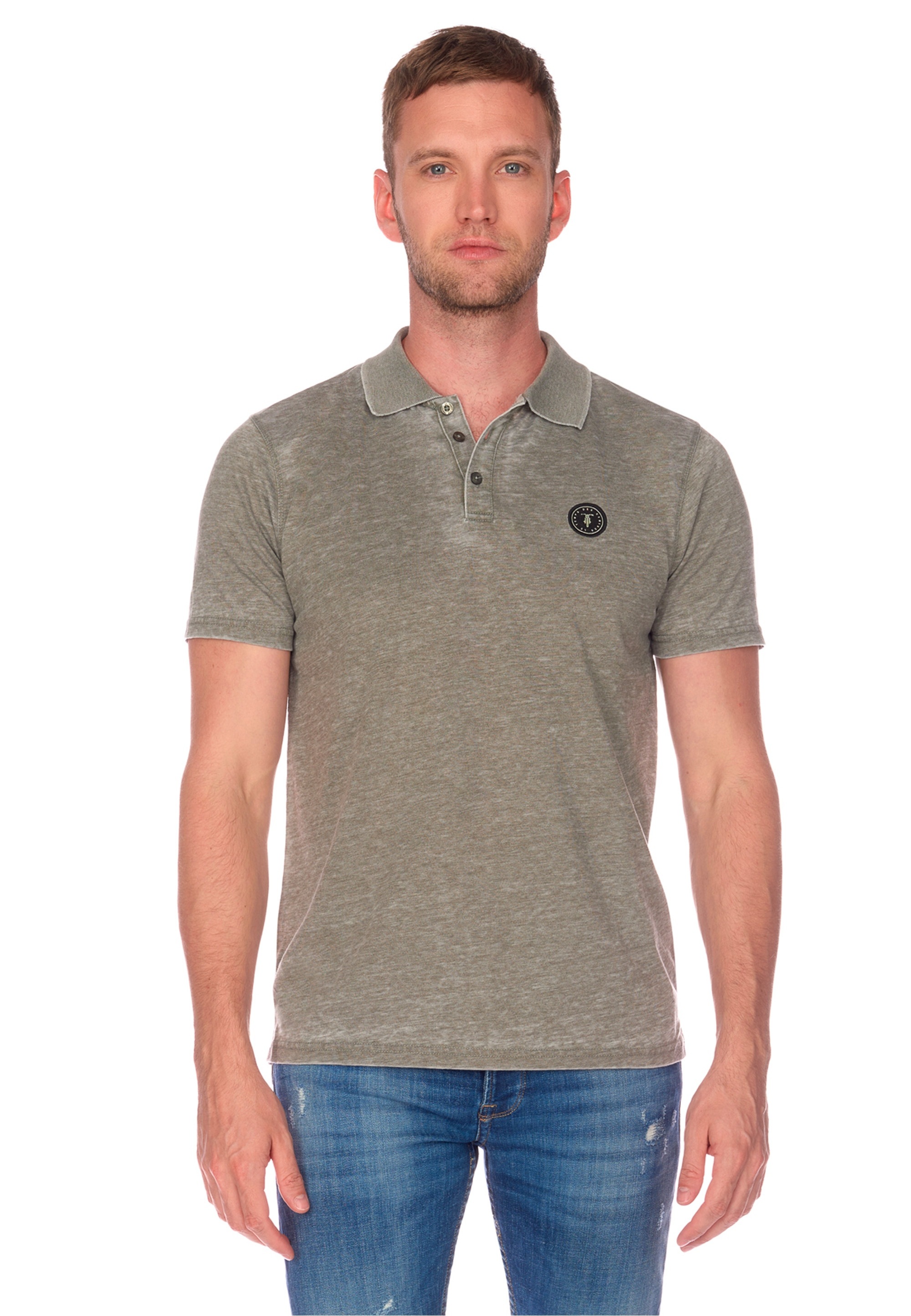 Le Temps Des Cerises Poloshirt »BRETY«, mit meliertem Design