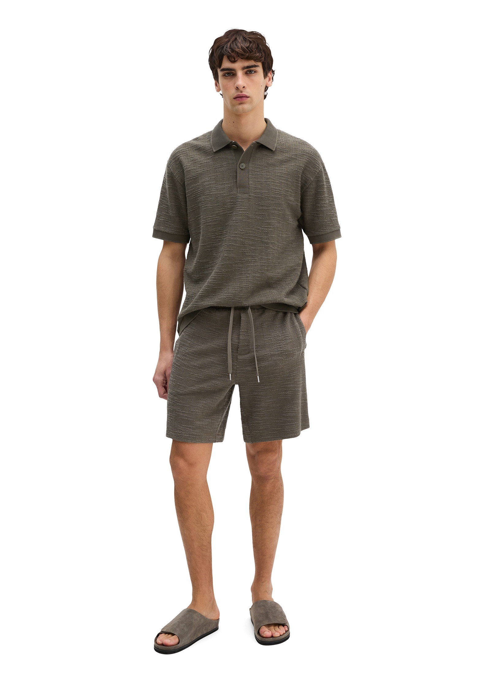 Marc O'Polo Poloshirt »aus weichem Bouclé-Jersey«