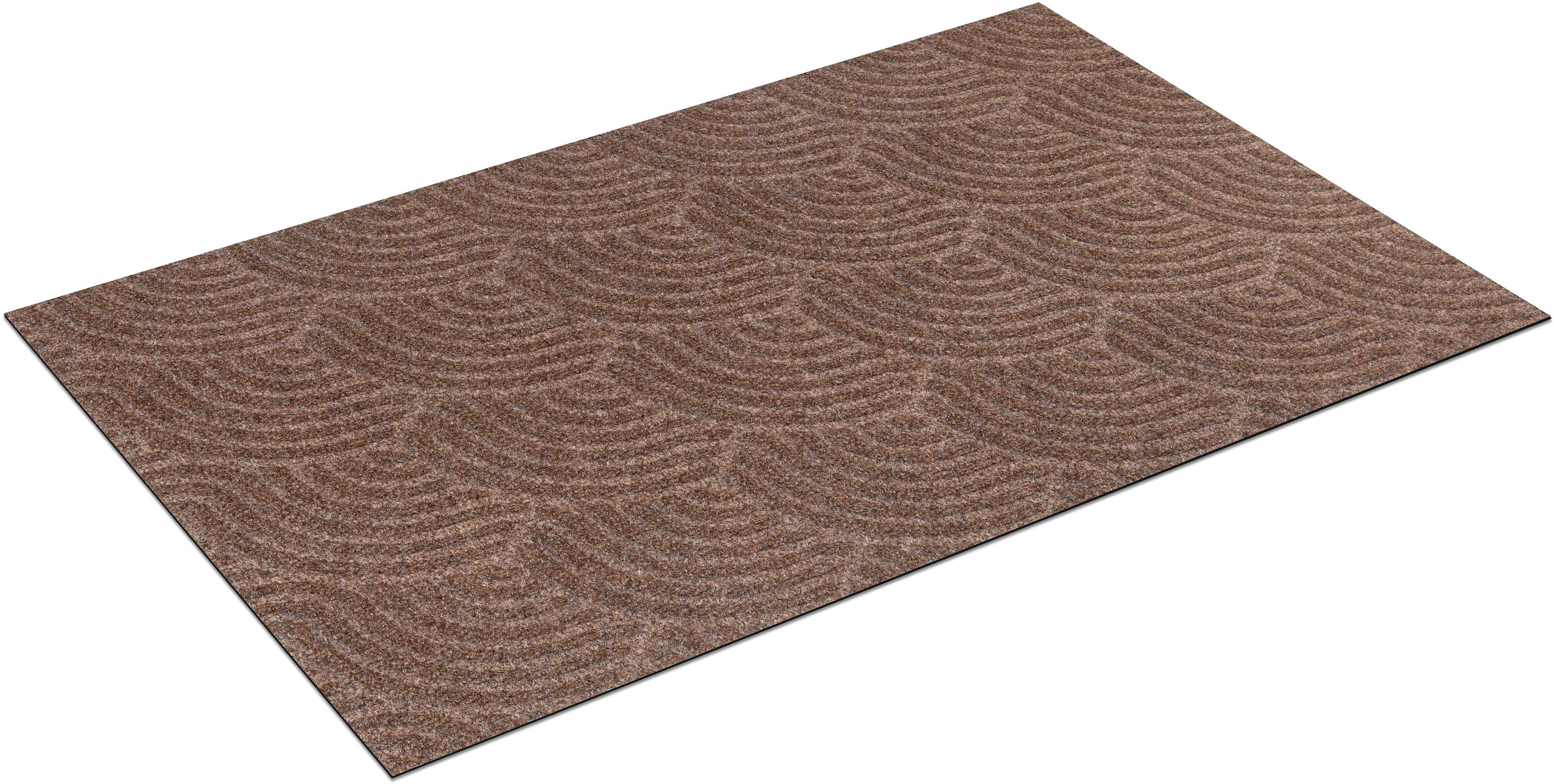 wash+dry by Kleen-Tex Fußmatte »DUNE Waves taupe«, rechteckig, 8 mm Höhe