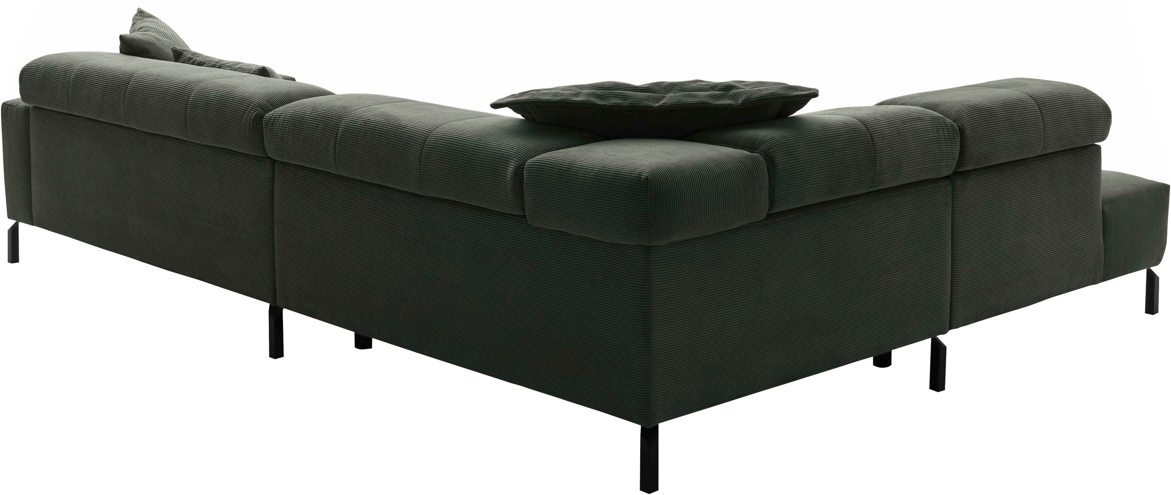 Places of Style Ecksofa »Cleveland, L-Form, incl. Kopfteilverstellung, Breite 311 cm«, wahlweise elektrischer Sitzvorzug