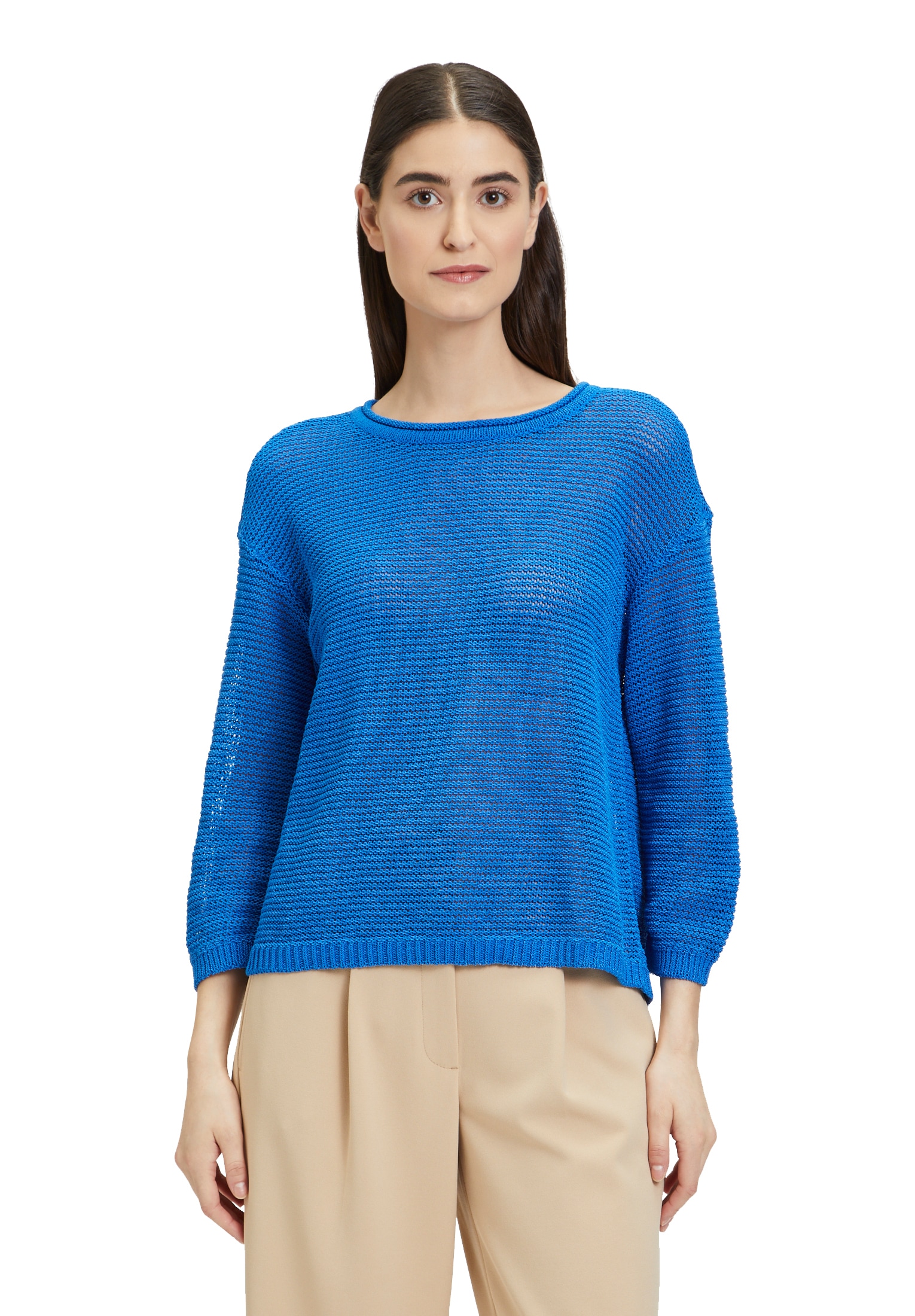 Betty Barclay Strickpullover »Betty Barclay Grobstrick-Pullover mit 3/4 Arm«, Strick