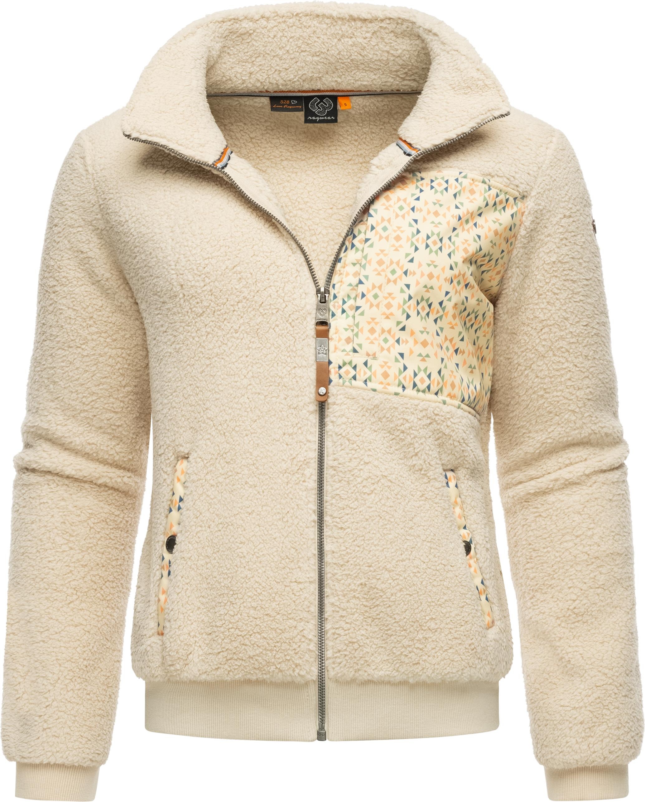 Ragwear Sweatjacke »Imolla«, Flauschige Übergangsjacke aus Teddyfleece