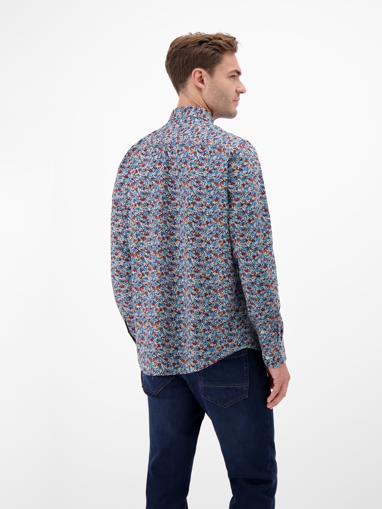 LERROS Langarmhemd, mit grafischem Muster günstig online kaufen