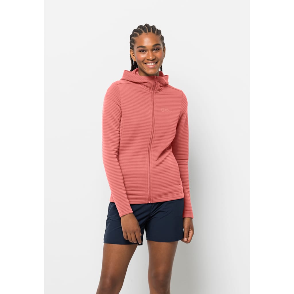 Jack Wolfskin Kapuzenfleecejacke »MODESTO HOODED JKT WOMEN«, mit Kapuze