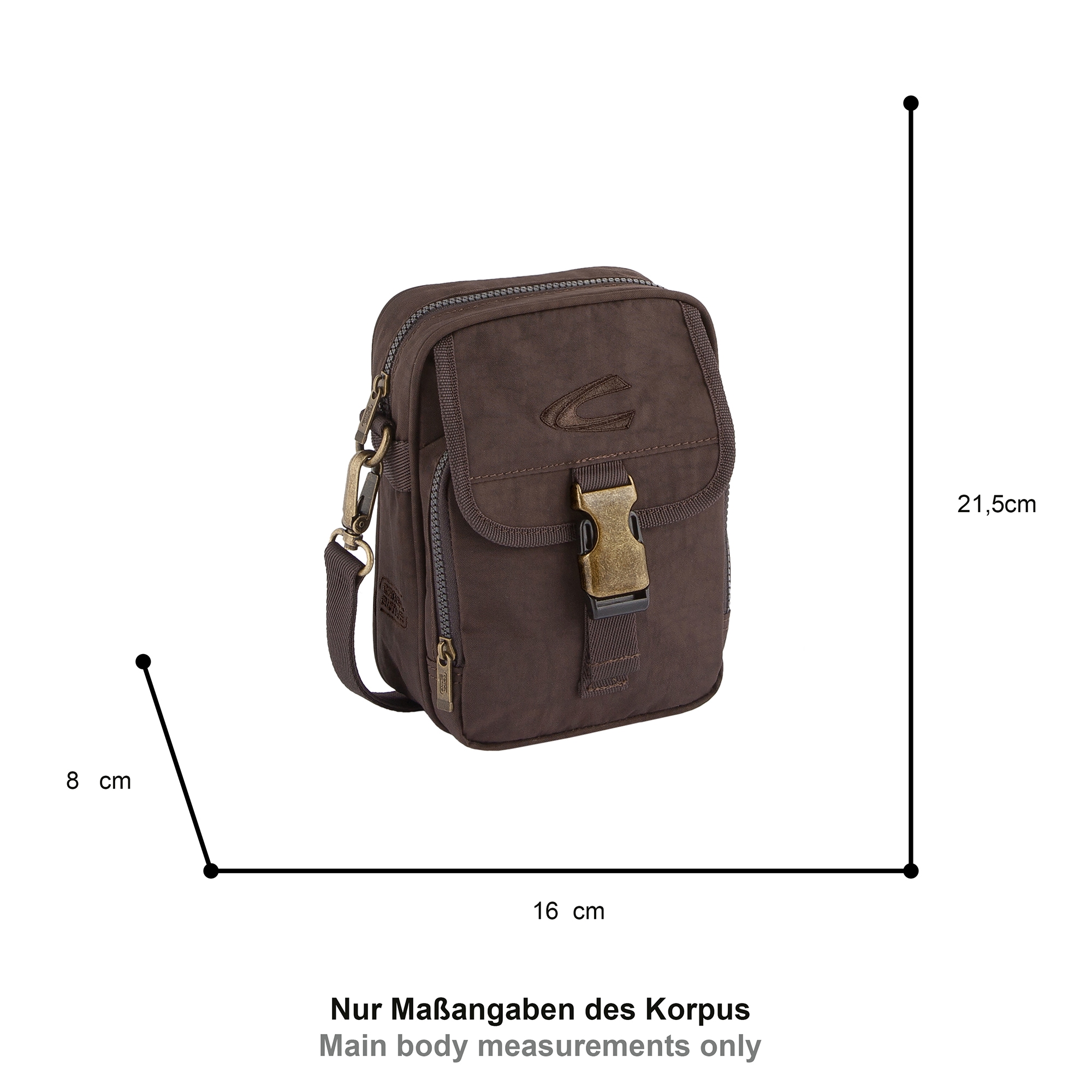 camel active Umhängetasche »Journey« aus leichtem robusten Nylon, funktional perfekt für alle Lebenslagen