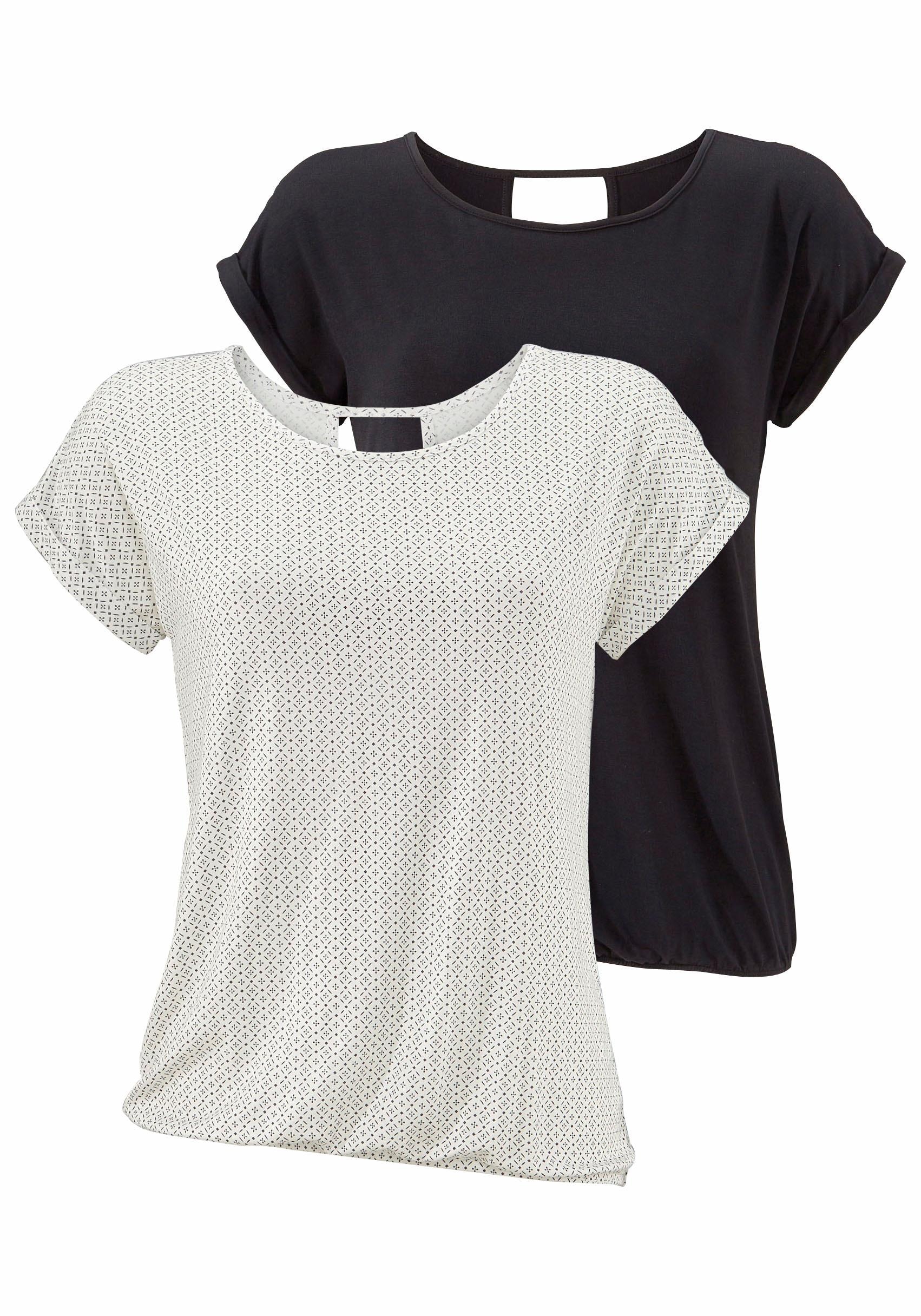Schwarz-Weiße T-Shirts für Damen BAUR | kaufen online