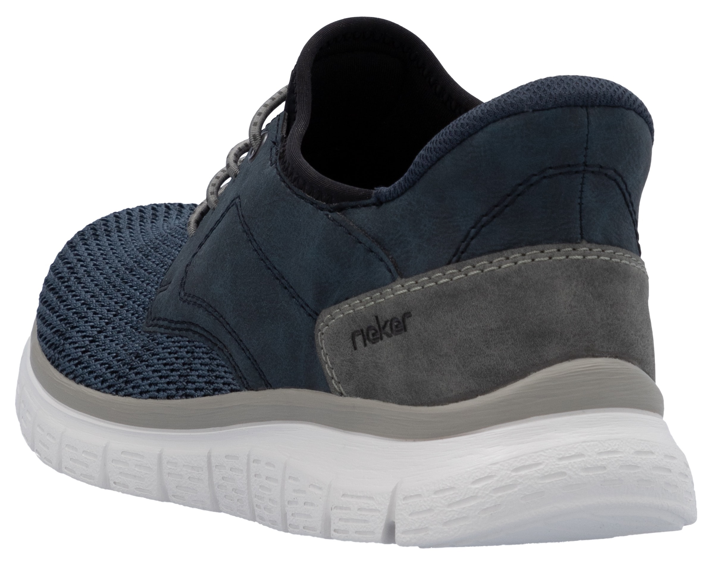 Rieker Slip-On Sneaker, Freizeitschuh, Halbschuh, Schlupfschuh, gepolsterter Fersenabschluss
