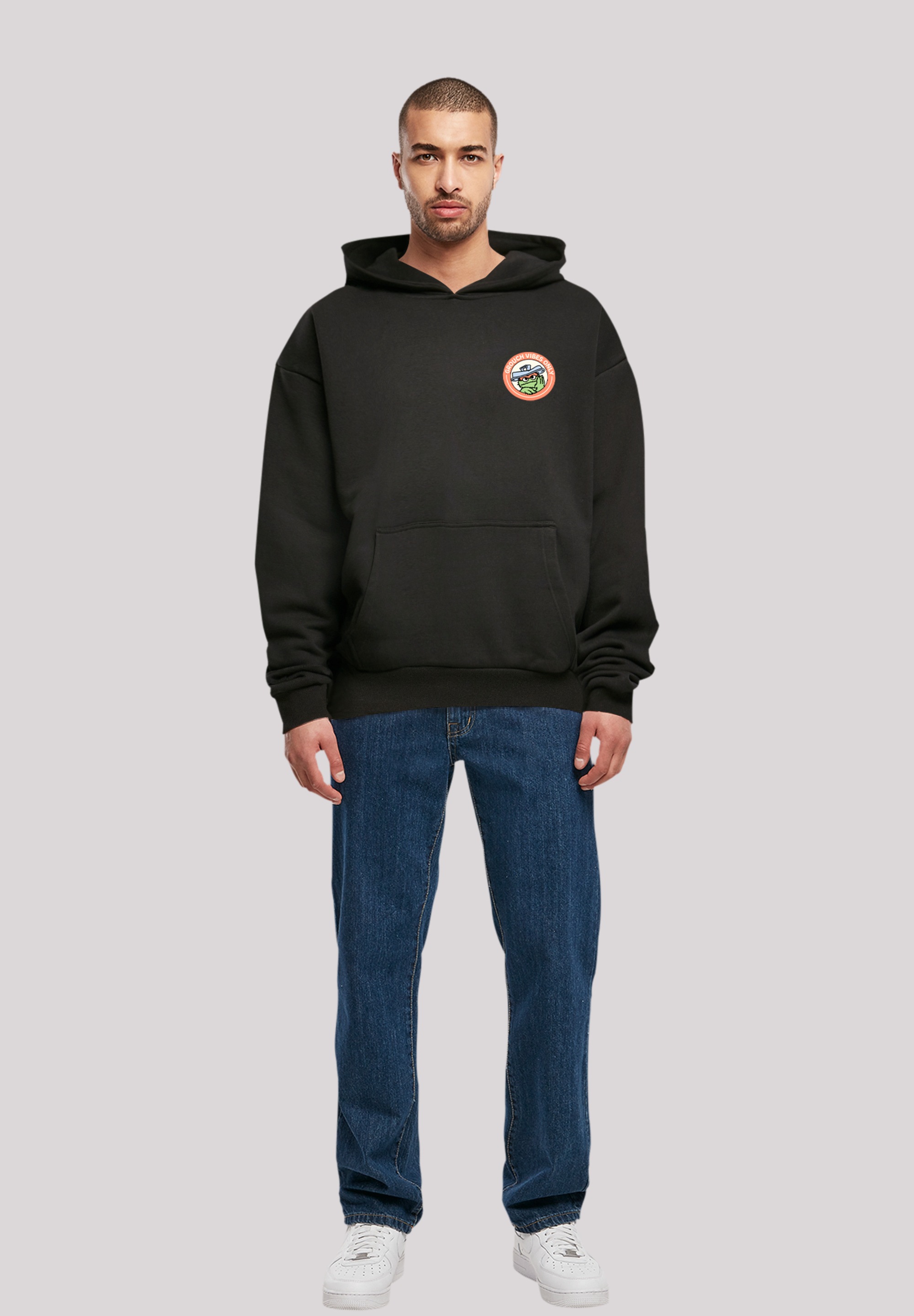 F4NT4STIC Kapuzenpullover »Sesamstraße Grouch Vibes Only«, Premium Qualität