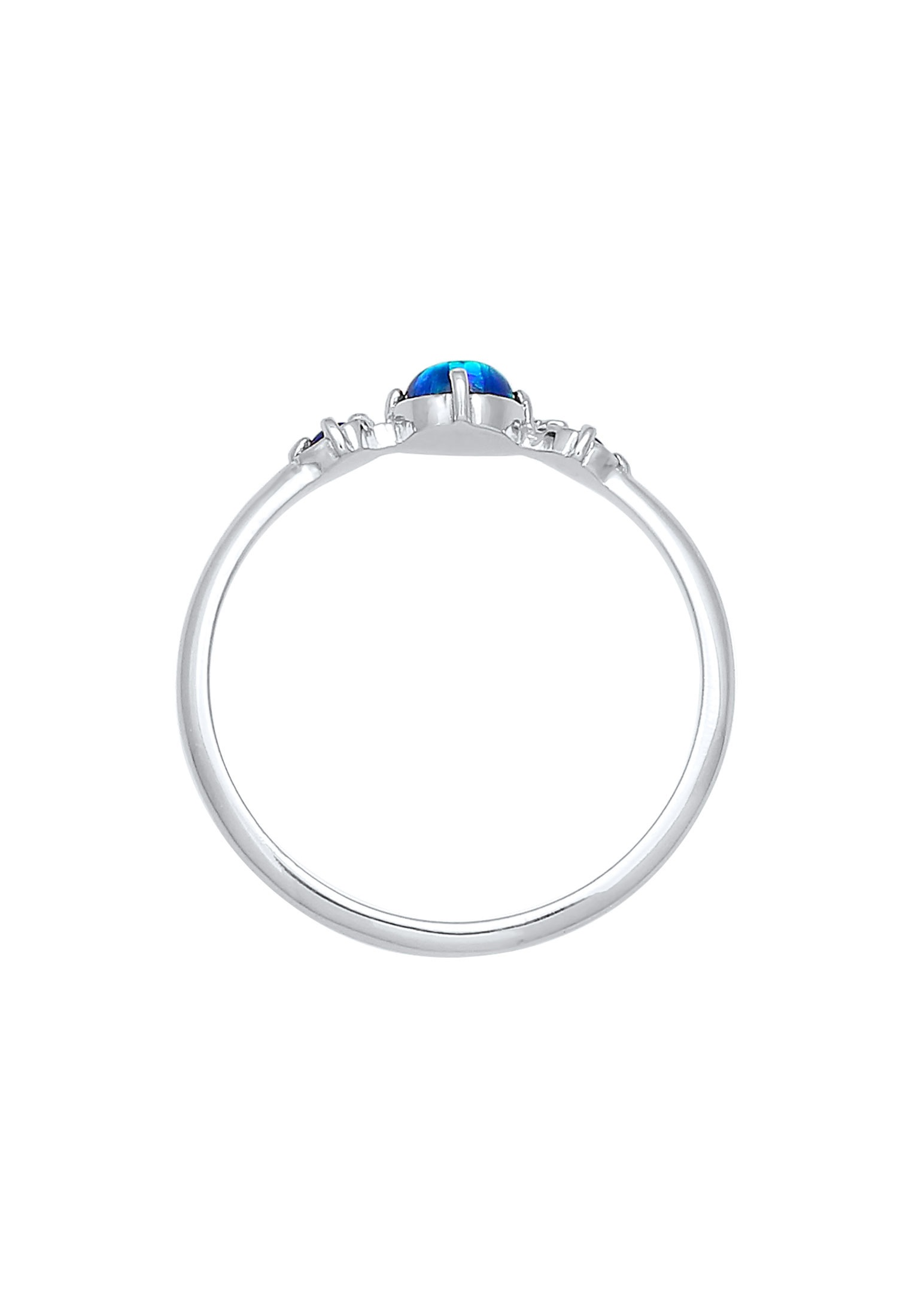 ELLI Opal Rund Trio Vintage Ring Blue 54 2