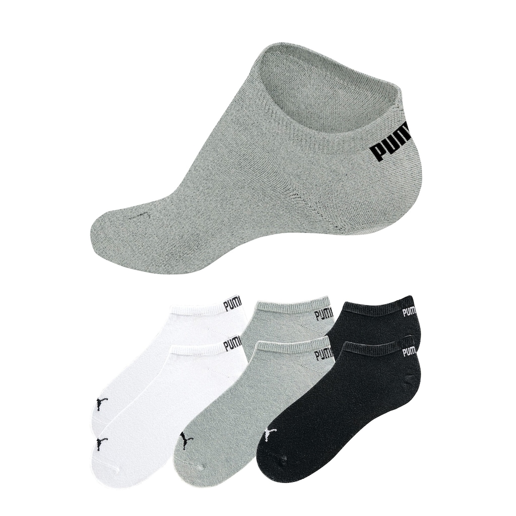 PUMA Sneakersocken, (6 Paar), in klassischer Form