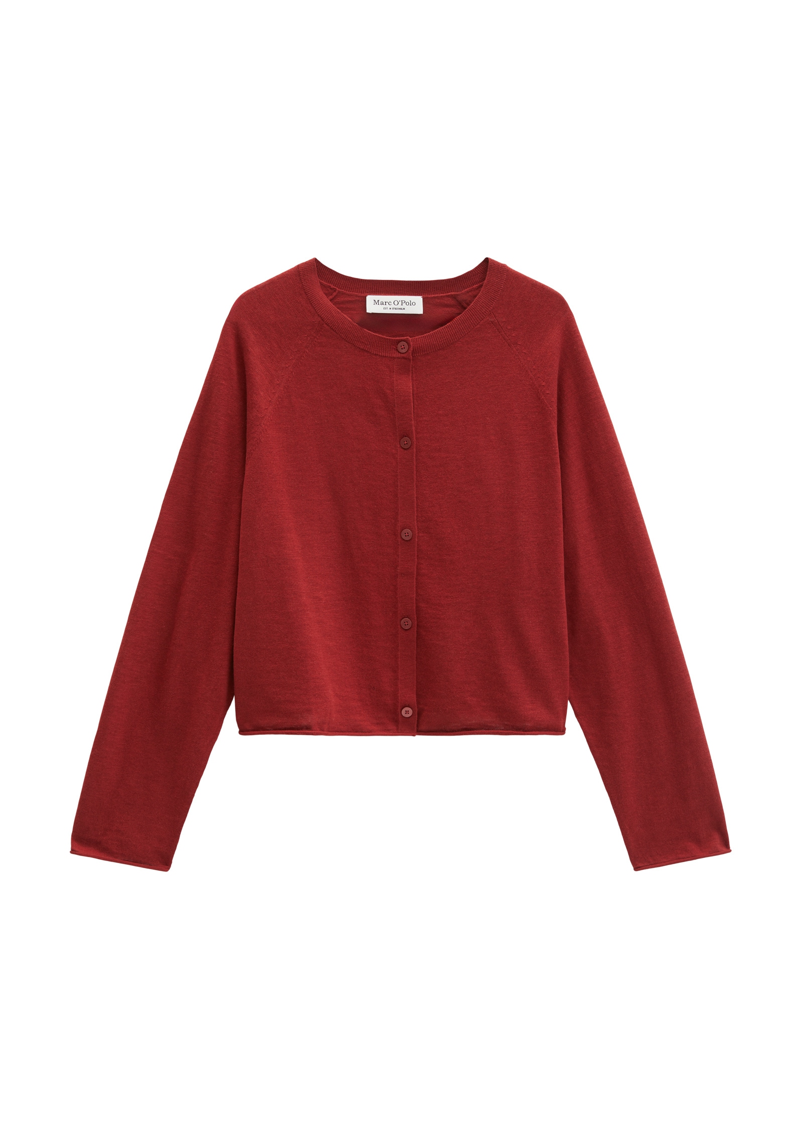 Marc O'Polo Cardigan »aus Bio-Baumwolle-Leinen-Mix«