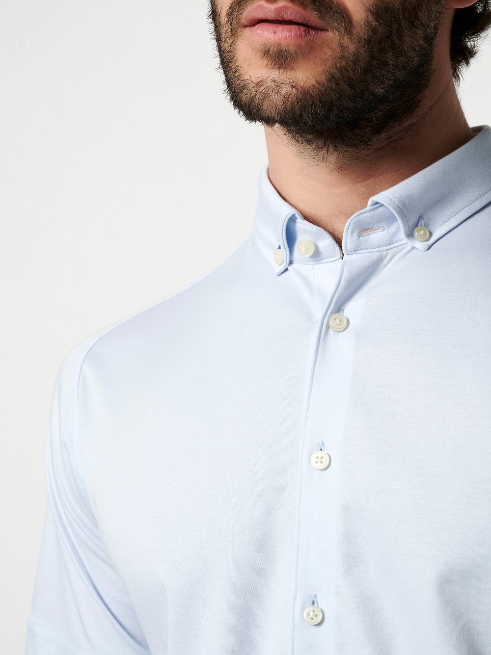 Thumbnail - DESOTO Kurzarmhemd "Jerseyhemd Casual Modern Button Down halbarm" Flexibler Stretch