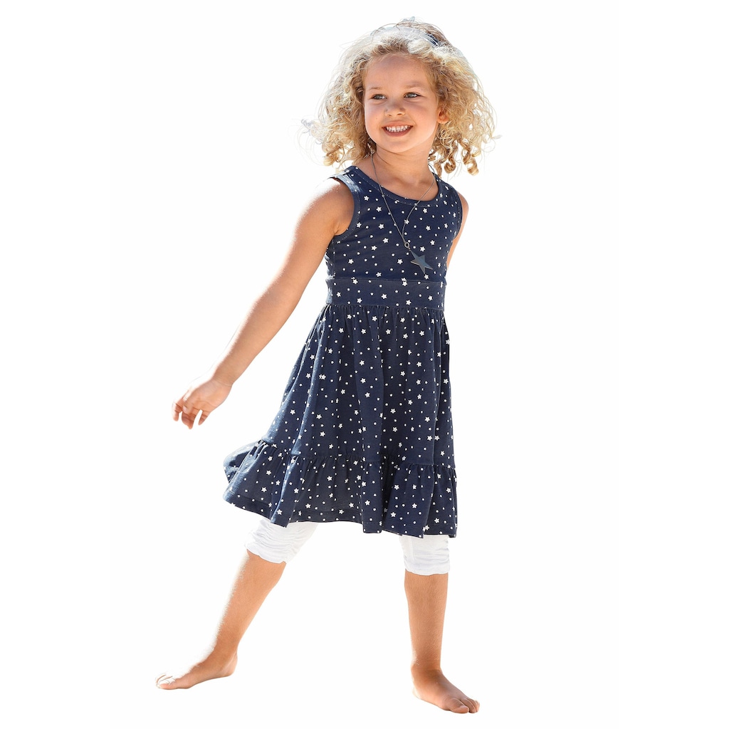 KIDSWORLD Jerseykleid »STERNE«, (Packung, 2 tlg.), mit Haarband