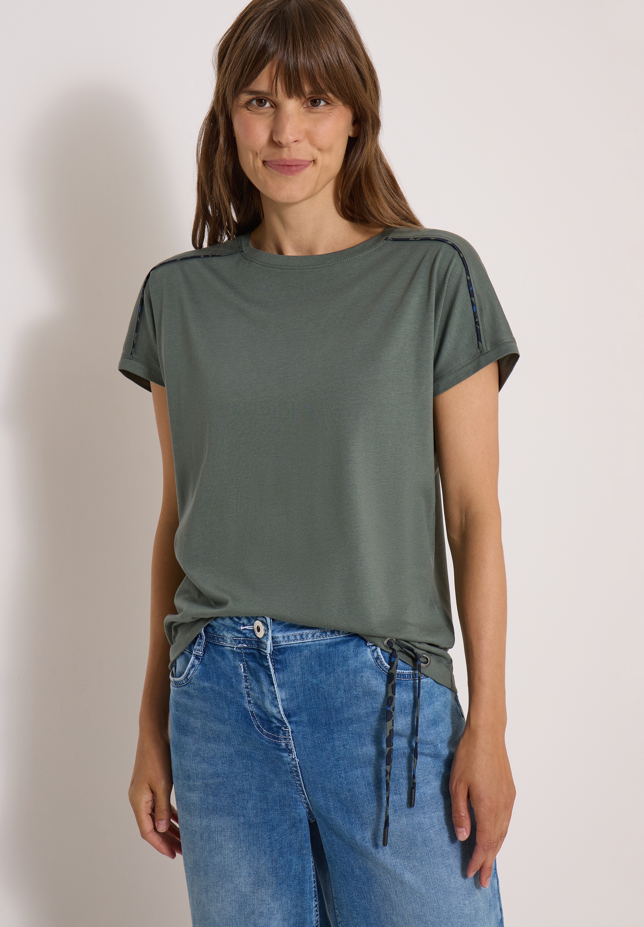 Cecil T-Shirt im soften Baumwoll-Mix