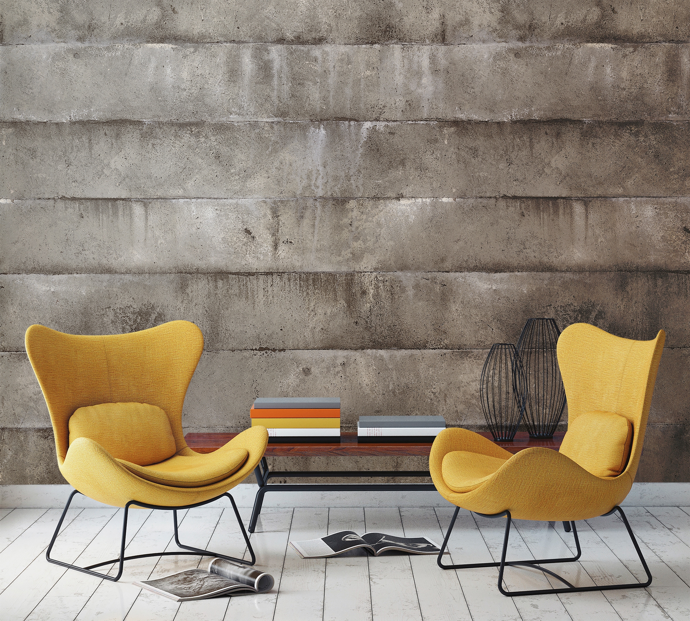 Marburg Fototapete, Steinoptik, moderne Tapete für Wohnzimmer Schlafzimmer Küche