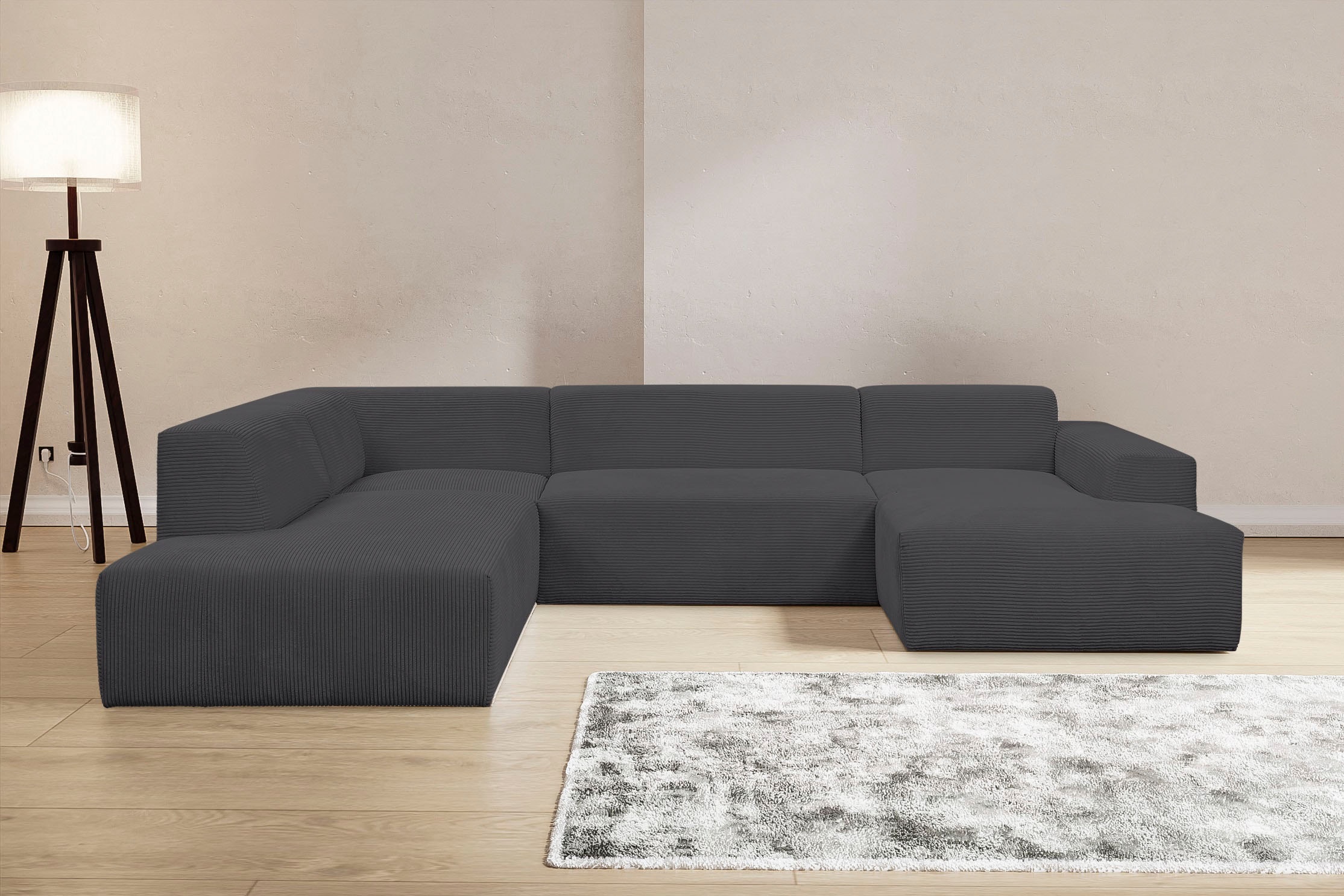 INOSIGN Wohnlandschaft »Zeus U Form«, Curvy Trend Wohnlandschaft ...