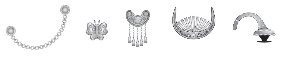 Crocs Schuhanstecker »Jibbitz™ Silver Metal Mix«, Elegante Schuhanstecker