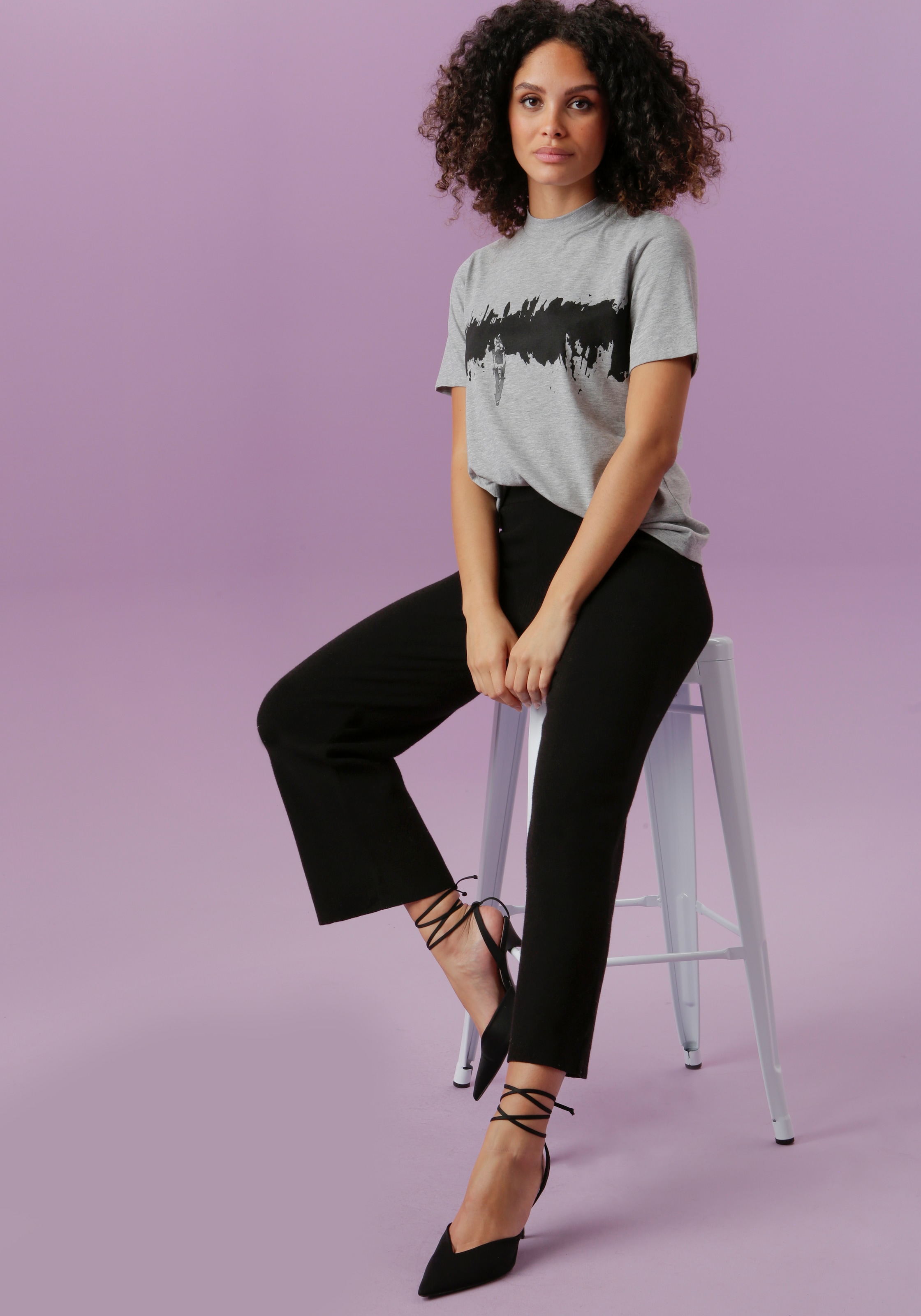 Aniston CASUAL Strickhose, in für | BAUR trendiger Culotte-Form kaufen