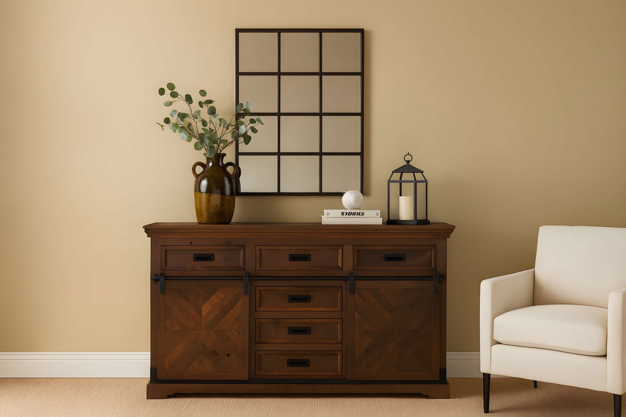 OTTO home Sideboard "Don Barn" mit 2 Schiebetüren, handgefertigt, Unika-Möb günstig online kaufen