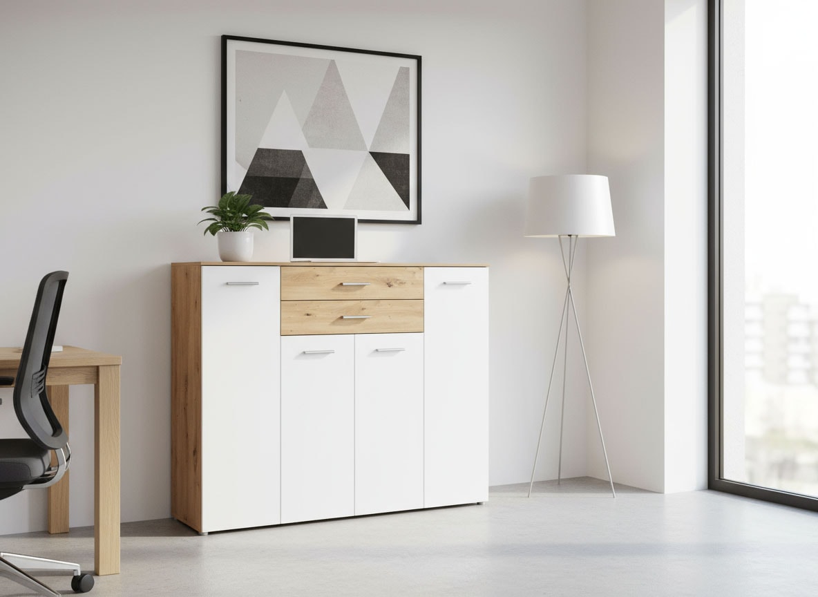 Home affaire Hochkommode »Prato« mit 2 Schubkasten