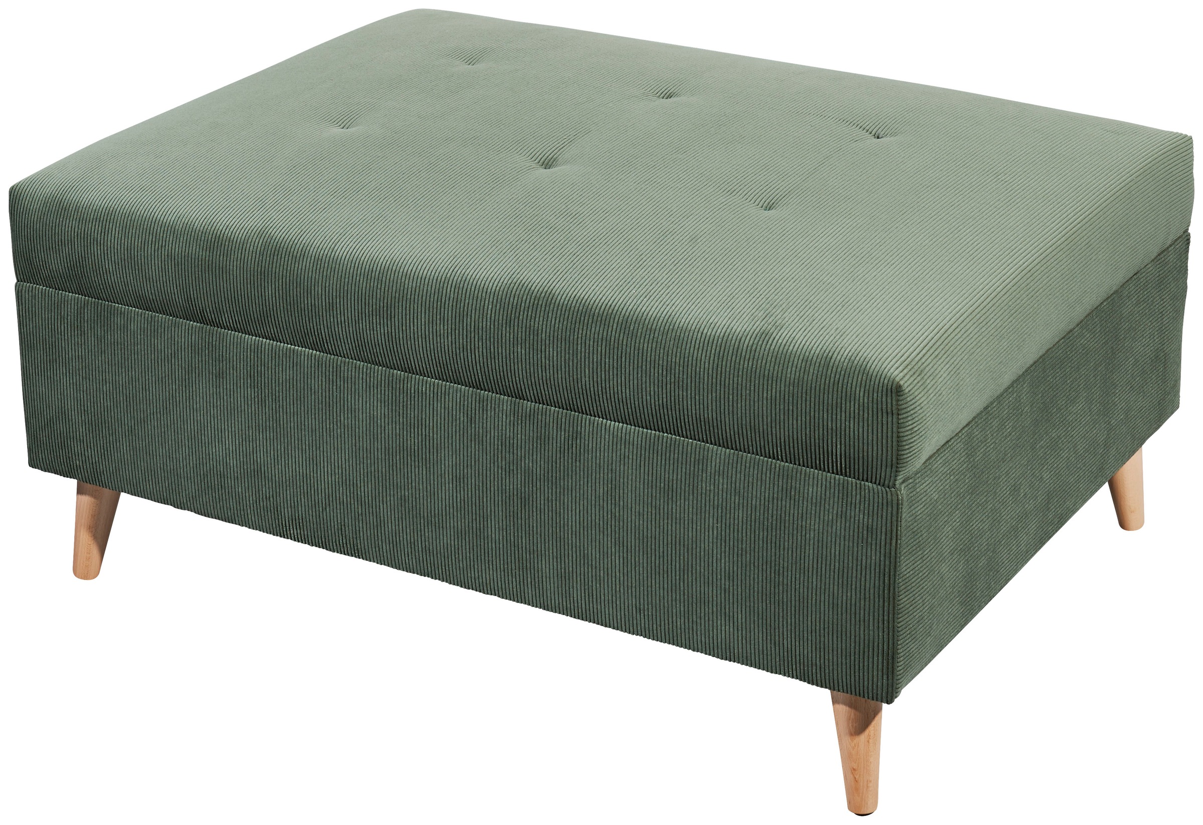 ED EXCITING DESIGN Ecksofa »Calanda L-Form«, mit Hocker, frei im Raum stellbar, Rücken- und Zierkissen