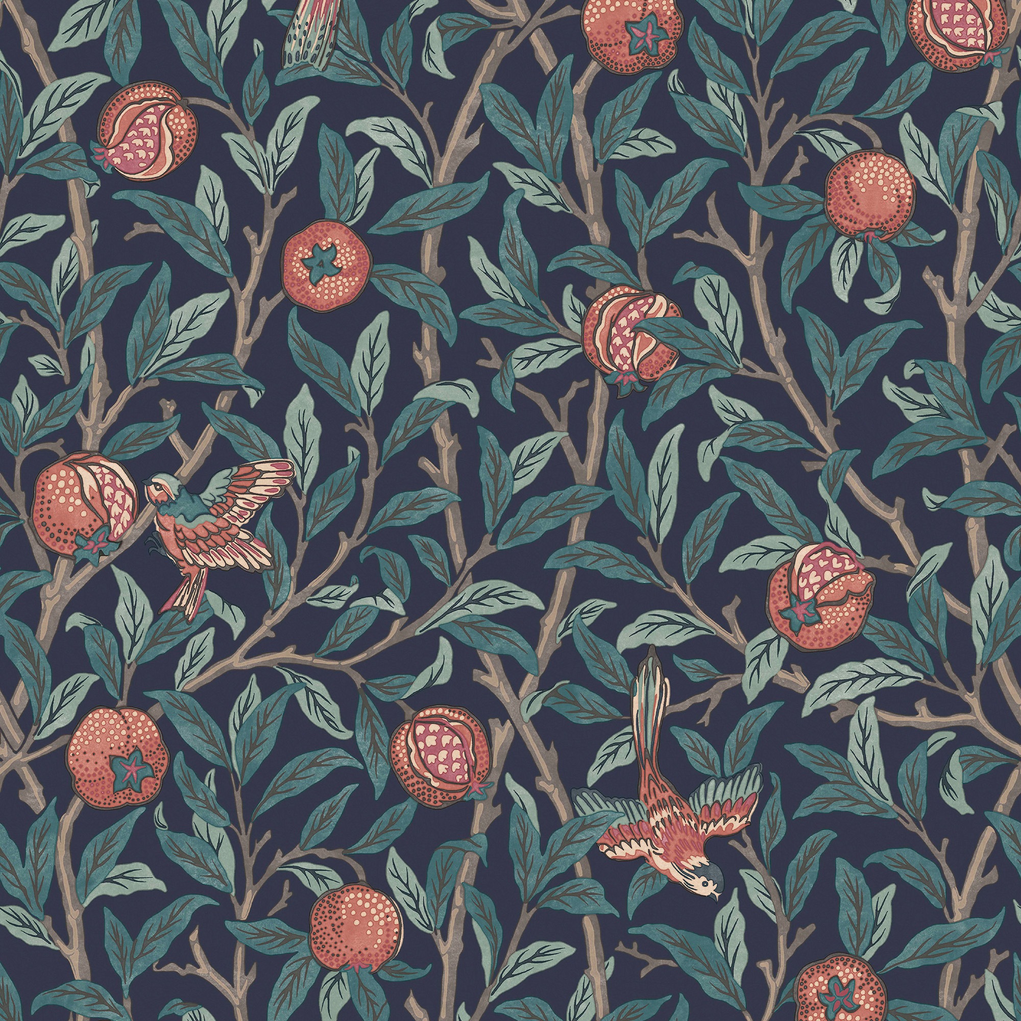 WILLIAM MORRIS AT HOME Vliestapete »Bird & Pomegranate«, Retro, Design Tapeten