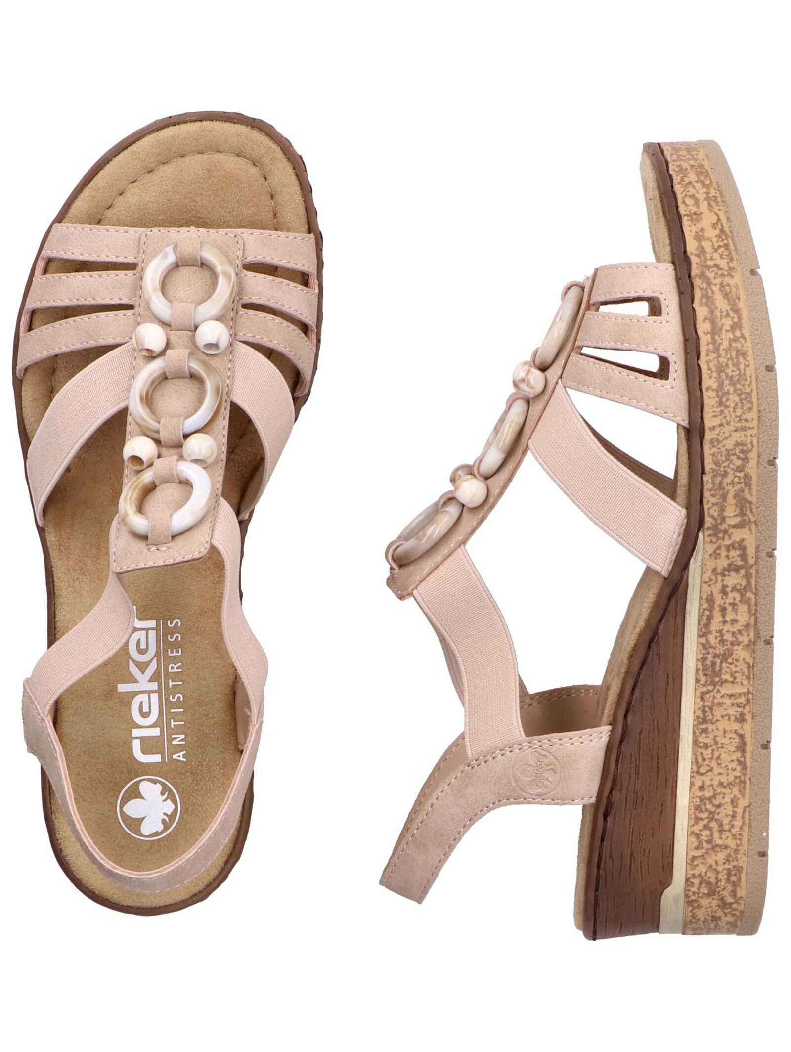 Rieker Keilsandalette »Rieker Sandalen Lederimitat«