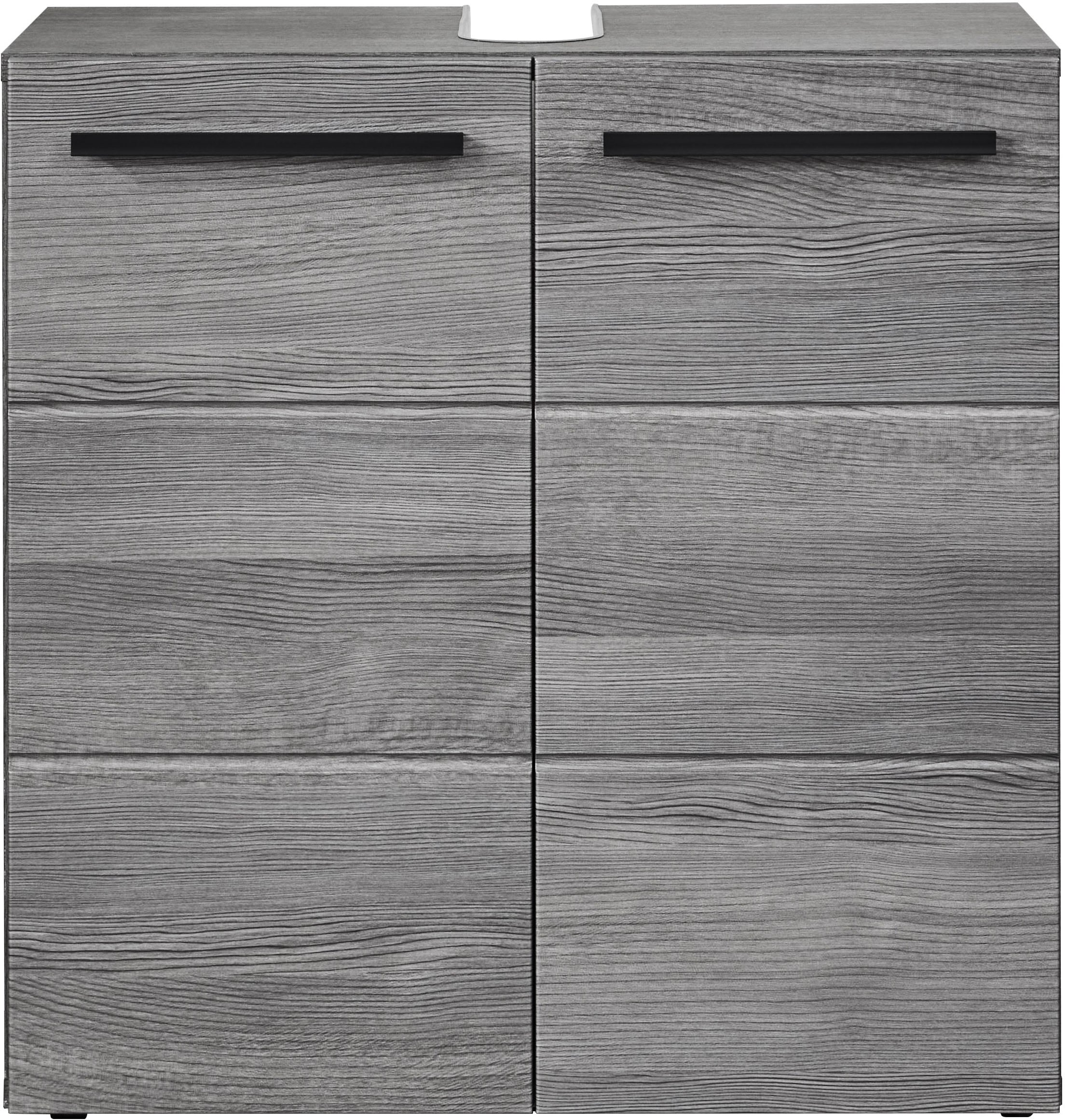 BASIC by Balculina Waschbeckenunterschrank »Silver,Badezimmerschrank BxHxT 60x70x20«, (1 St.), Breite 60cm, Tür L/R monierbar, FSC-Mix 70%