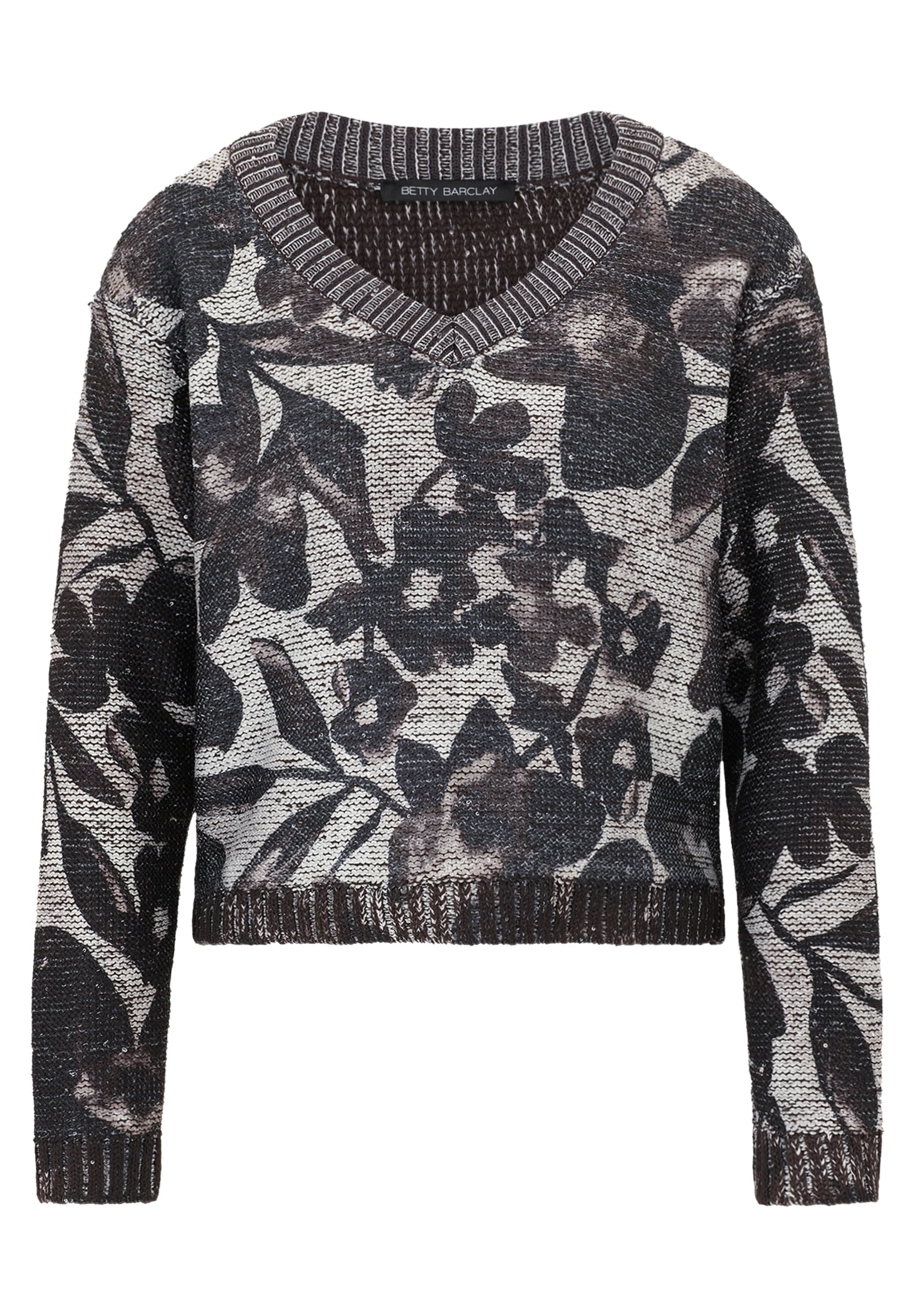 Betty Barclay Strickpullover »Betty Barclay Damen Grobstrick-Pullover mit Pailletten«, (1 tlg.)