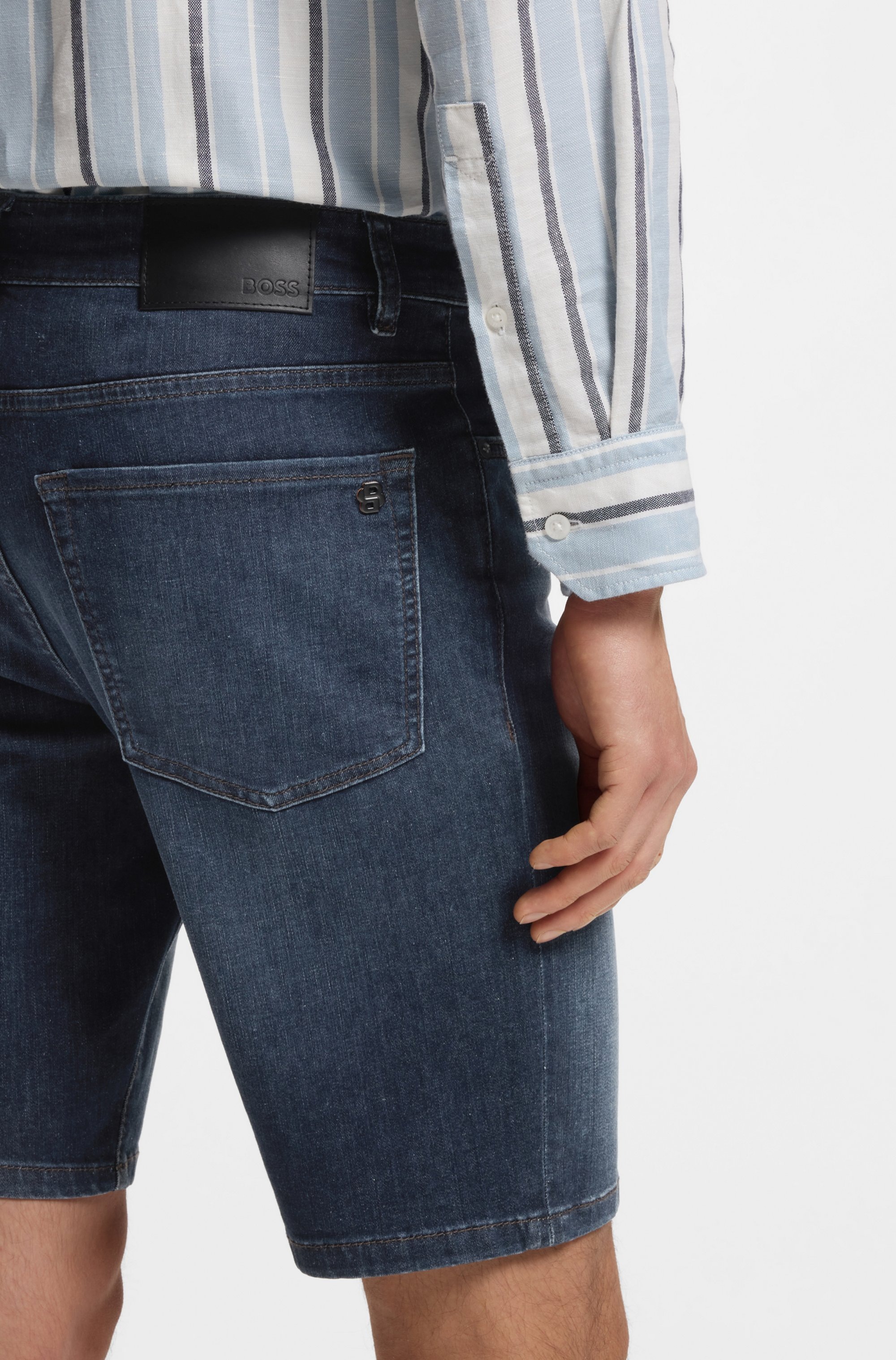 BOSS ORANGE Jeansshorts "Re.Maine Shorts Bo" Stretch-Denim im Straight Fit günstig online kaufen