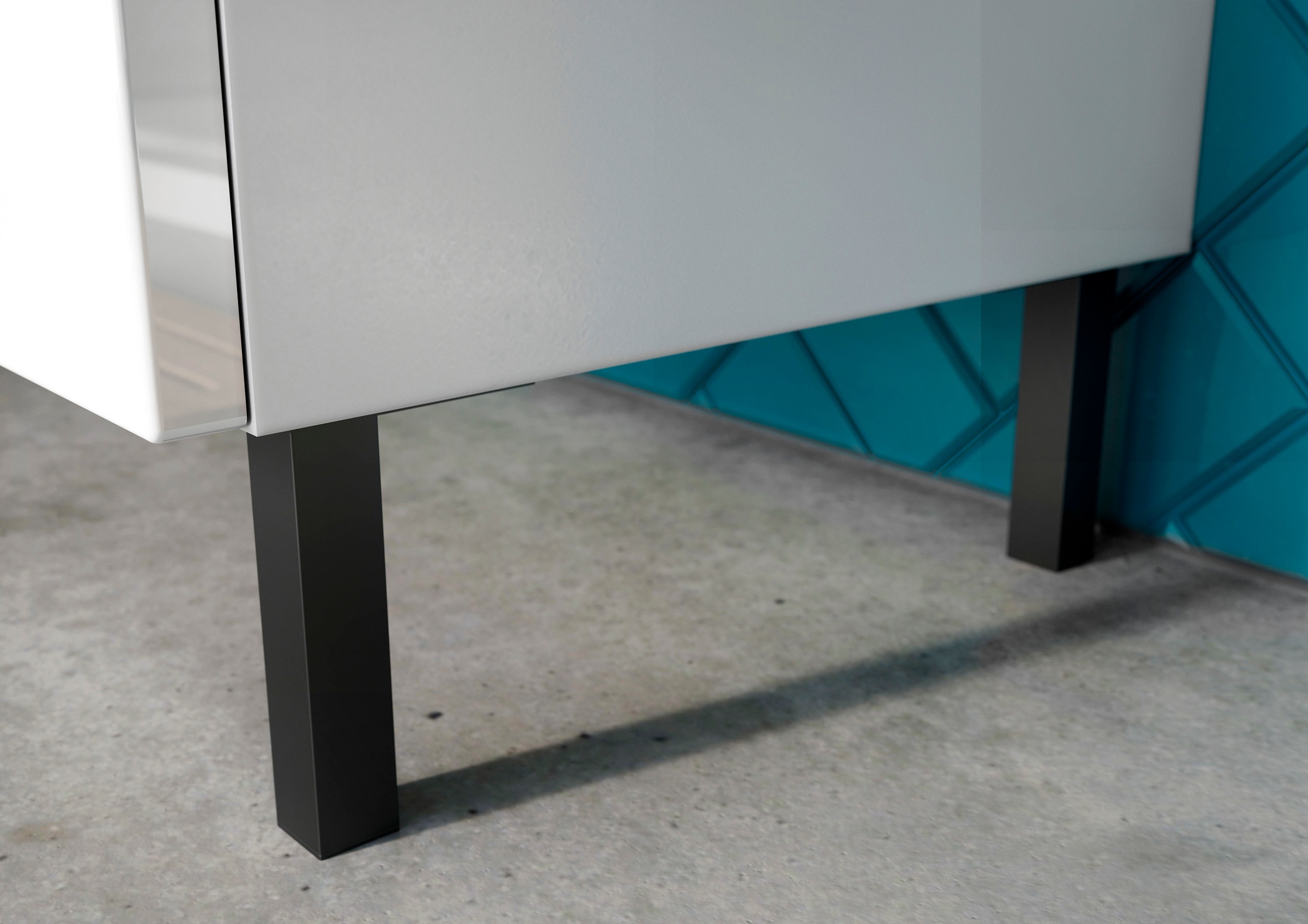 GERMANIA Badmöbel-Set »Scantic«, (5 St.), bestehend aus Kommode, Schrank, Hochschrank, Waschbeckenunterschrank