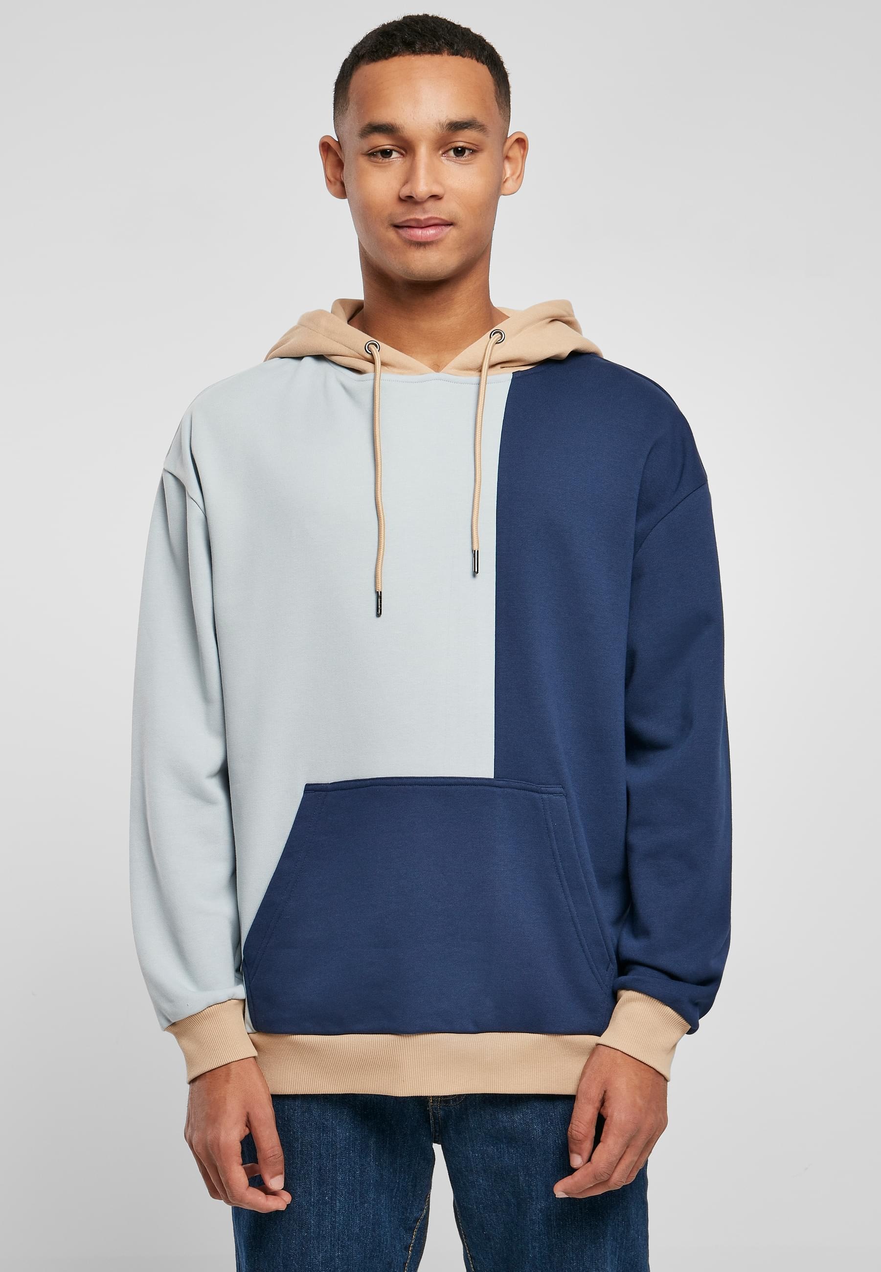 URBAN CLASSICS Kapuzensweatshirt »Urban Classics Herren Oversized Color Block Hoody«, (1 tlg.)