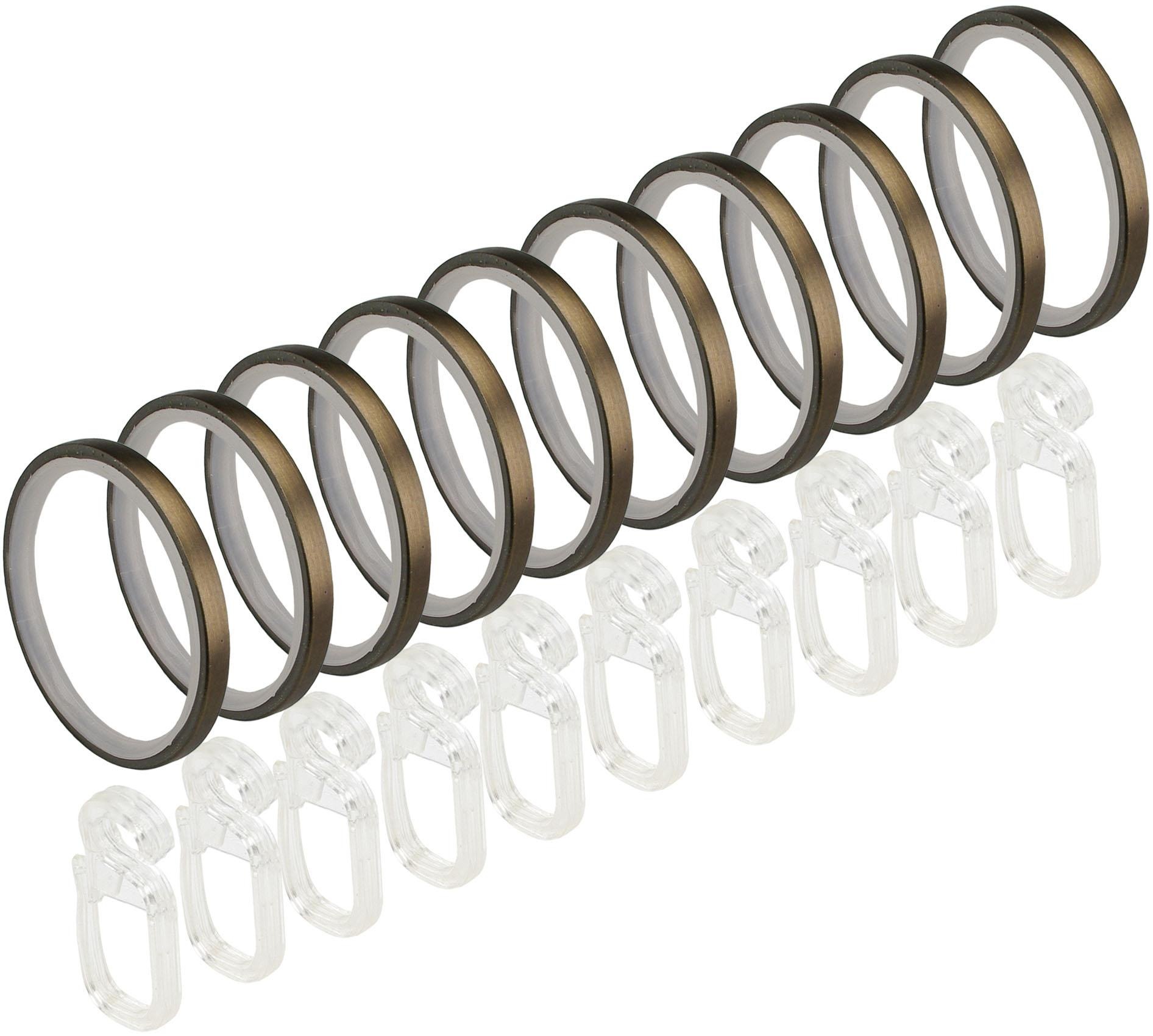 Liedeco Gardinenstange »CELZYLIN02SG2L«, 2 läufig-läufig, Fixmaß, 2-läufig im Fixmaß Ø 25/20 mm