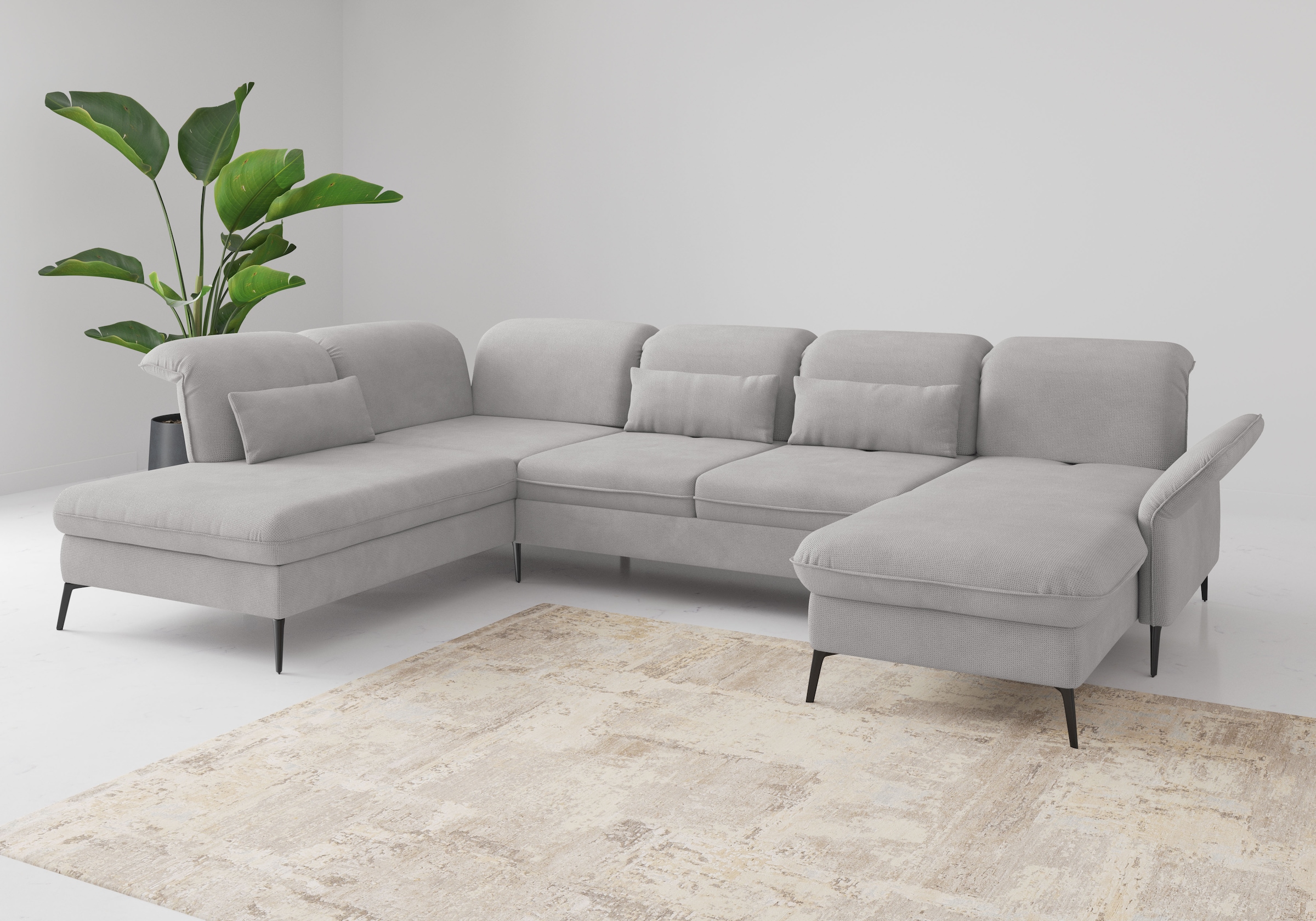 sit&more Wohnlandschaft "Emely, inkl. Sitztiefenverstellung" wahlweise mit günstig online kaufen