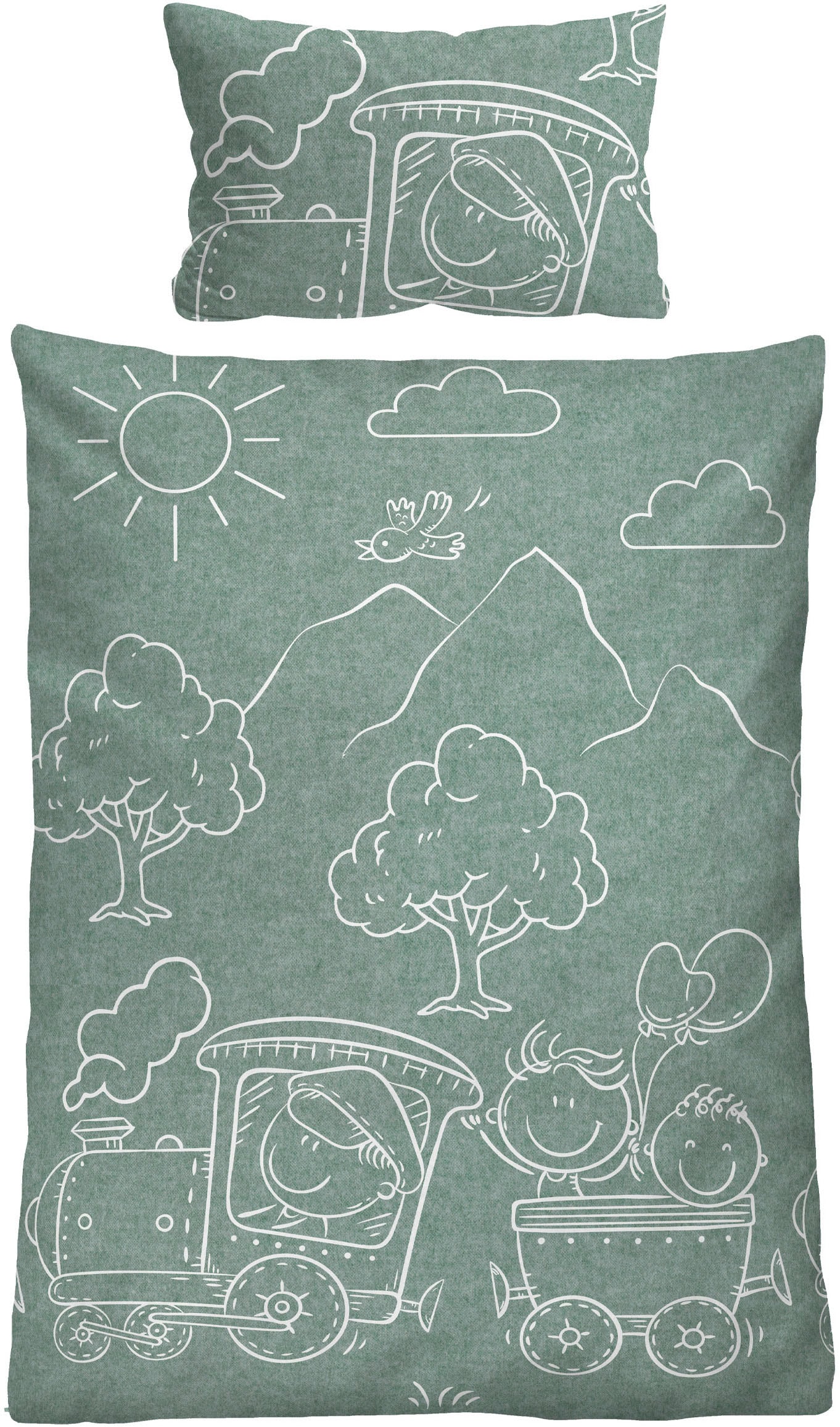 Biberna Kinderbettwäsche "0840521" 2 Stk. tlg. kuschelig warm, samtweich, M günstig online kaufen