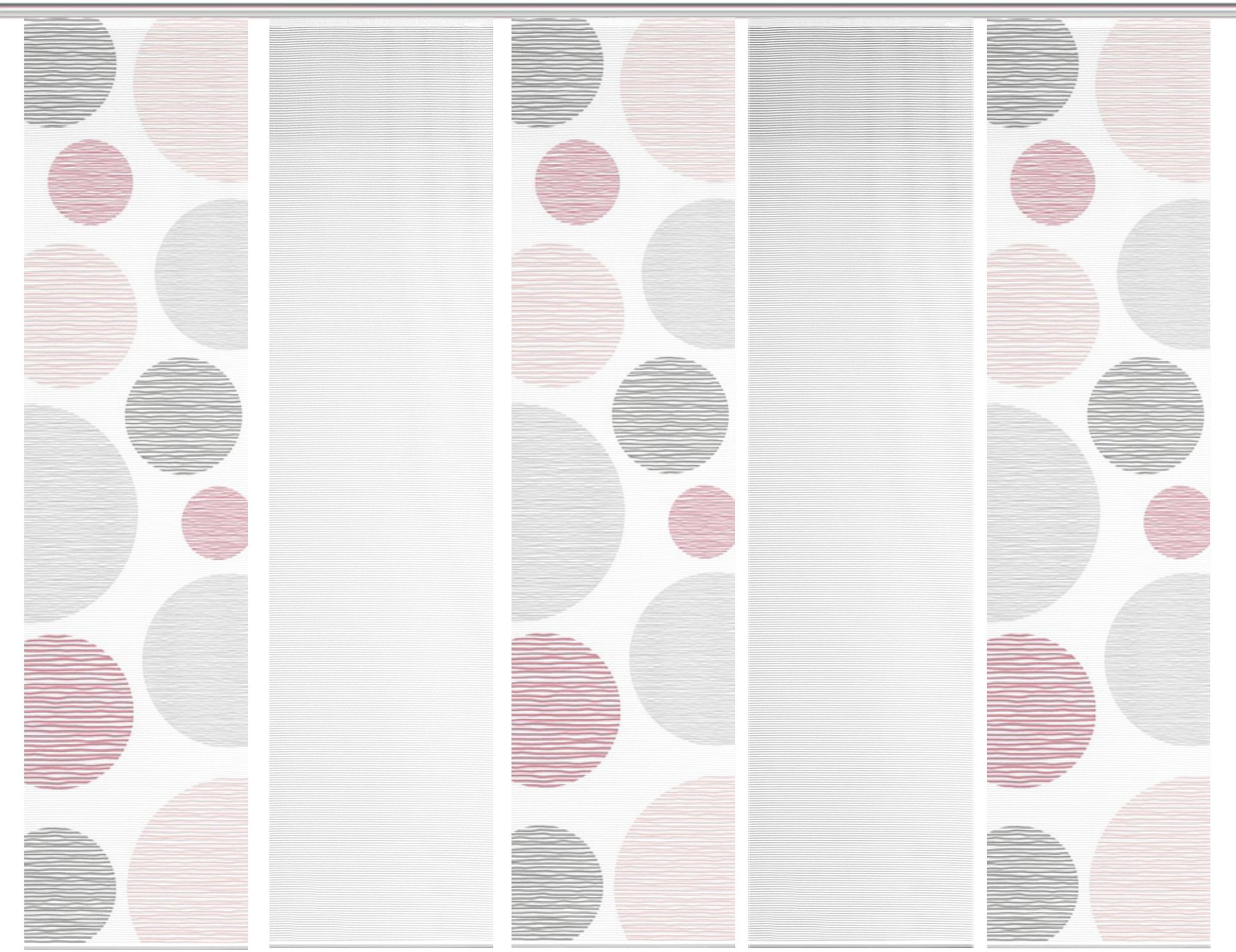 Thumbnail - Vision S Schiebegardine "5ER SET BORDEN" Paneelwagen 5 Stk. tlg. HxB: 260x60, Schiebevorhang 5er Set Digitaldruck